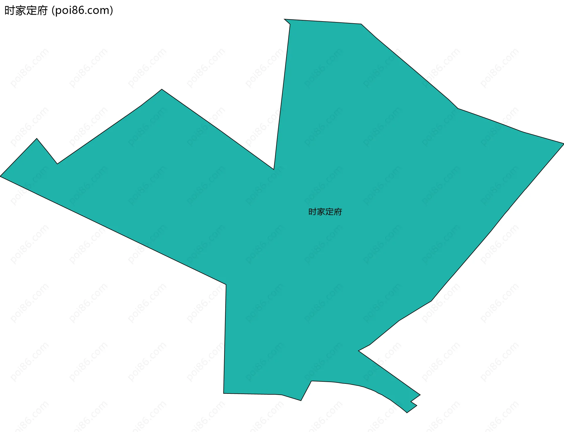 时家定府边界地图