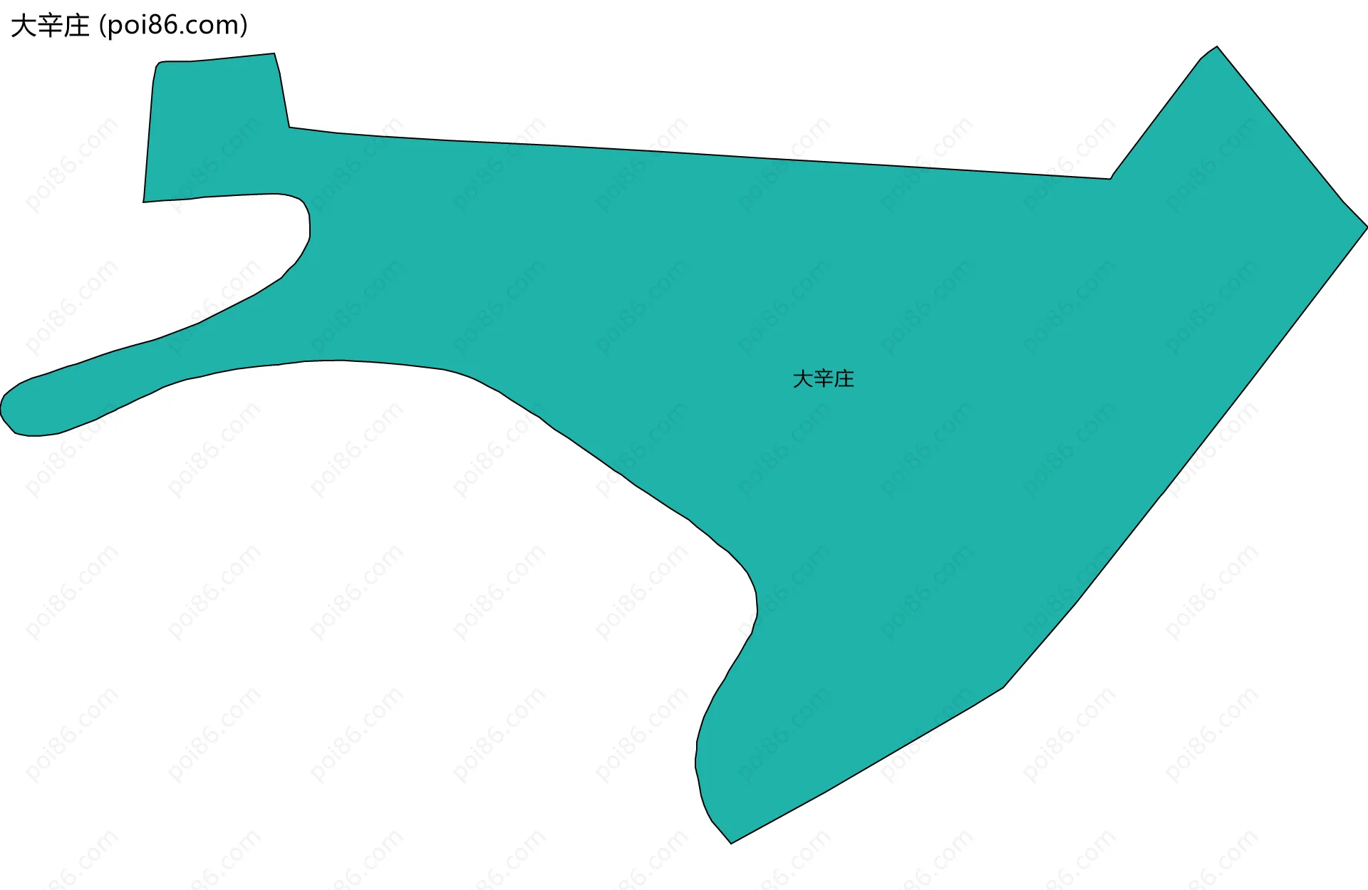 大辛庄边界地图