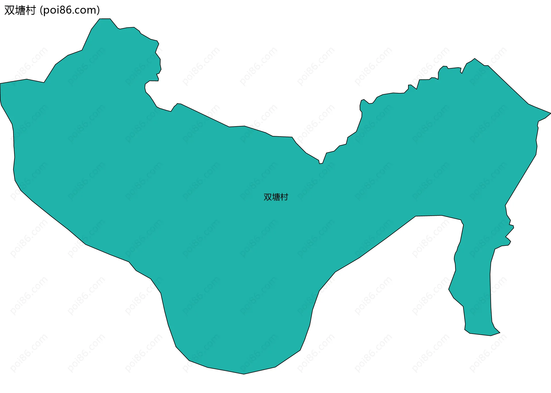 双塘村边界地图