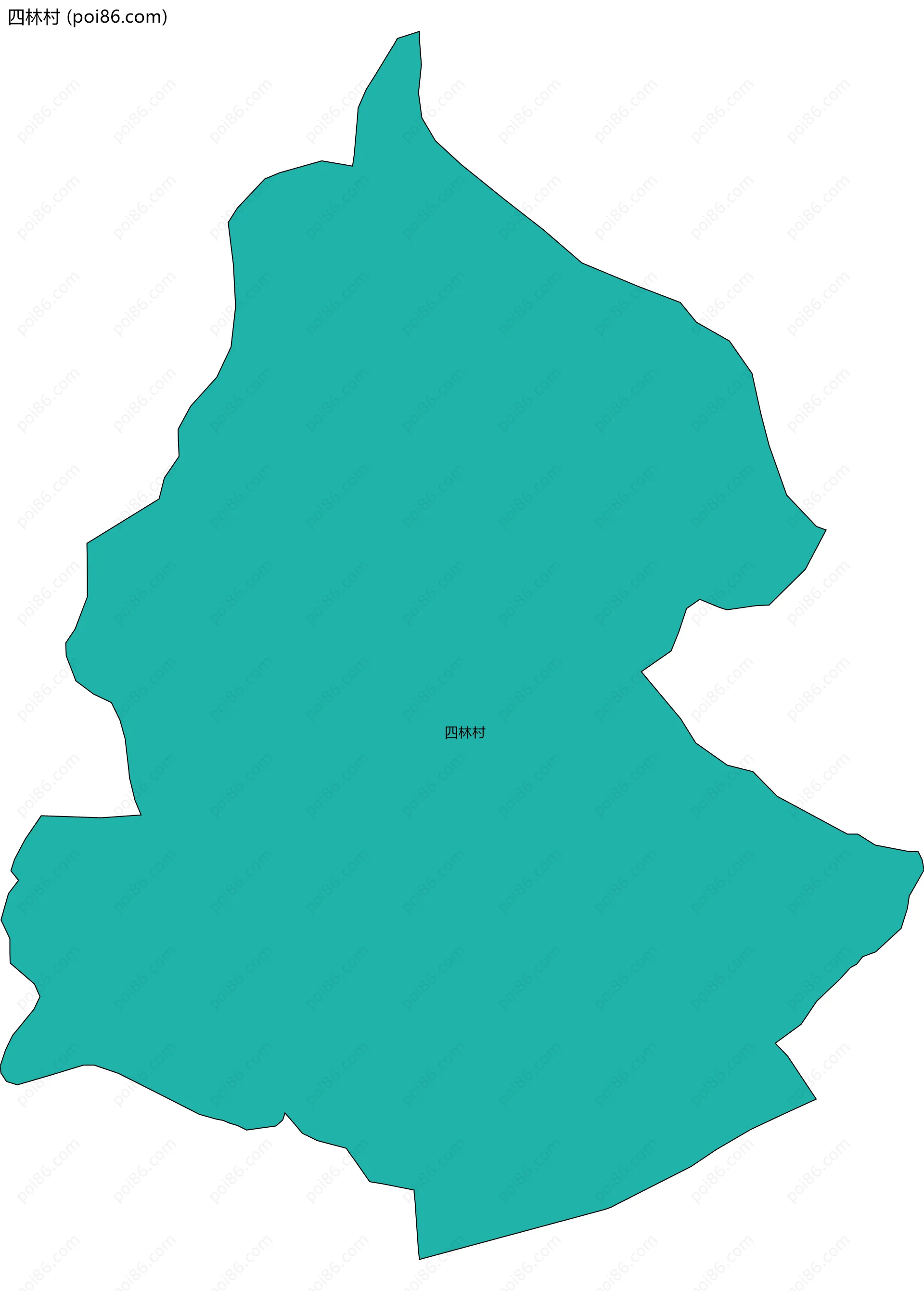 四林村边界地图