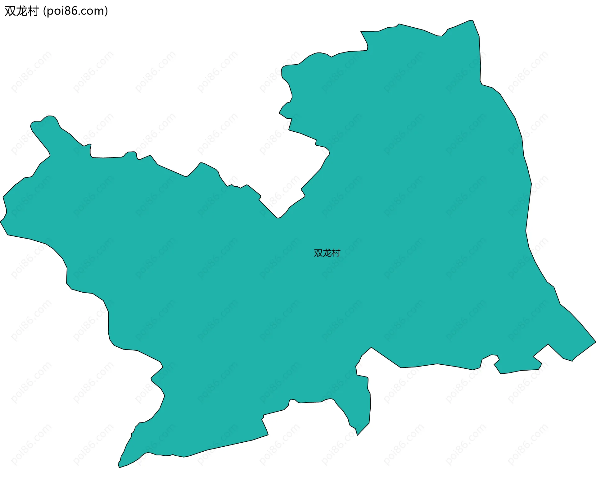 双龙村边界地图