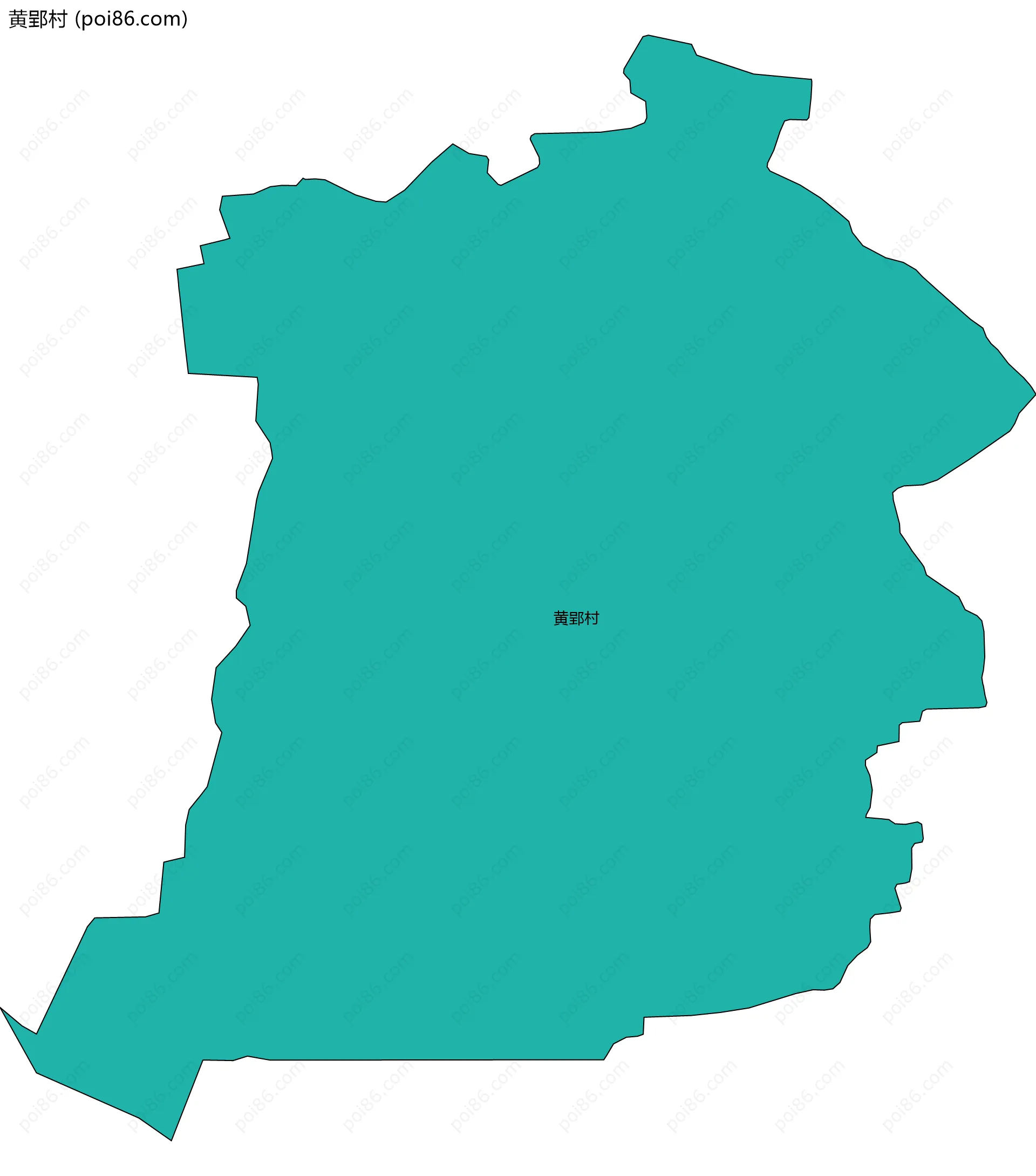 黄郢村边界地图