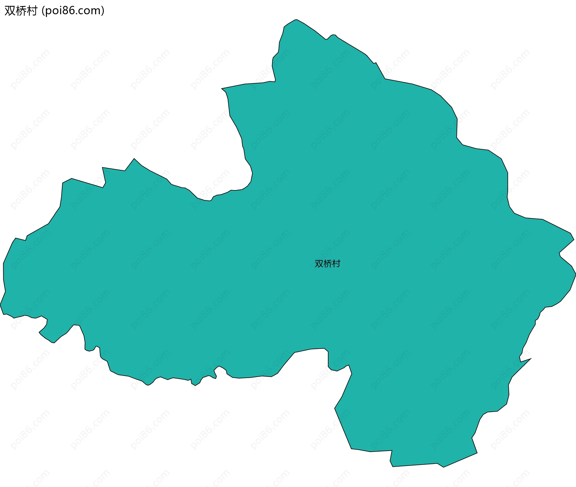 双桥村边界地图