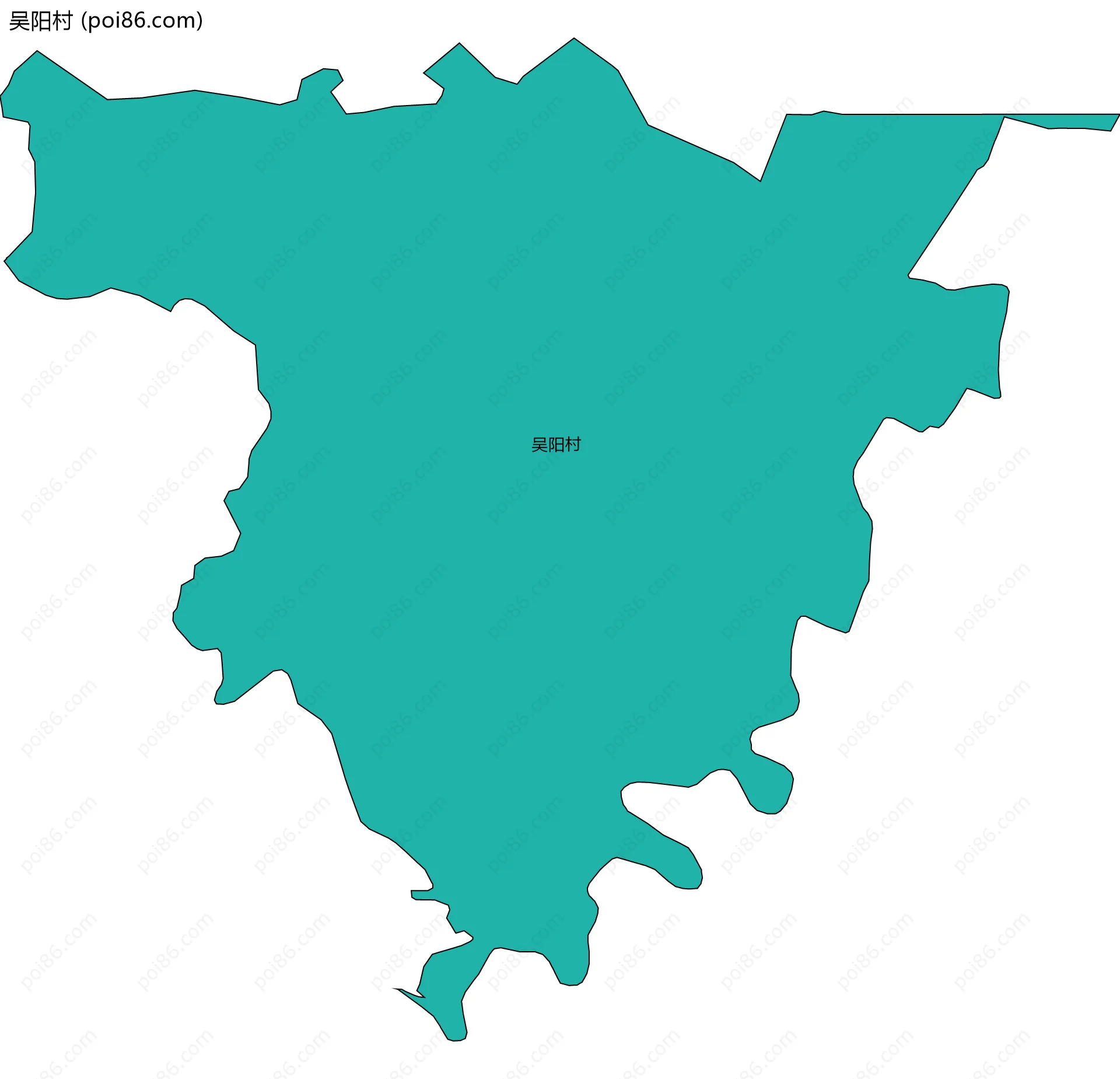 吴阳村边界地图