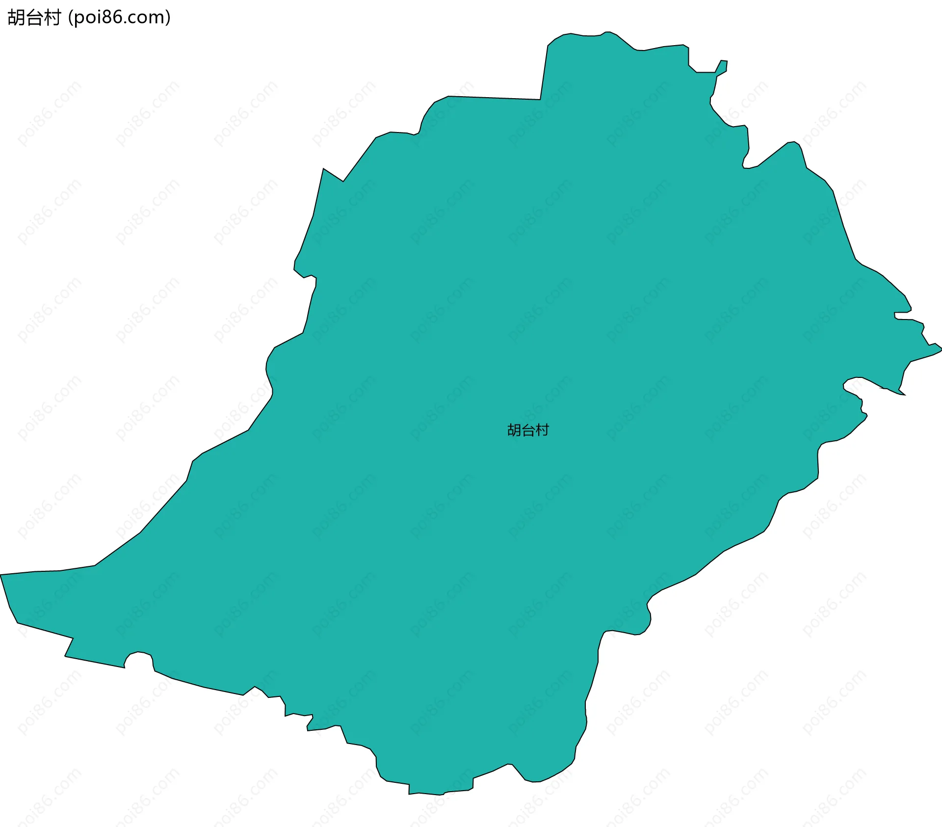 胡台村边界地图