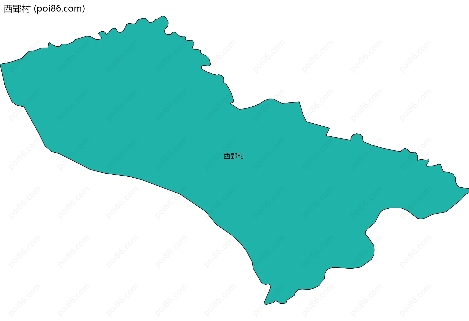 西郢村边界地图