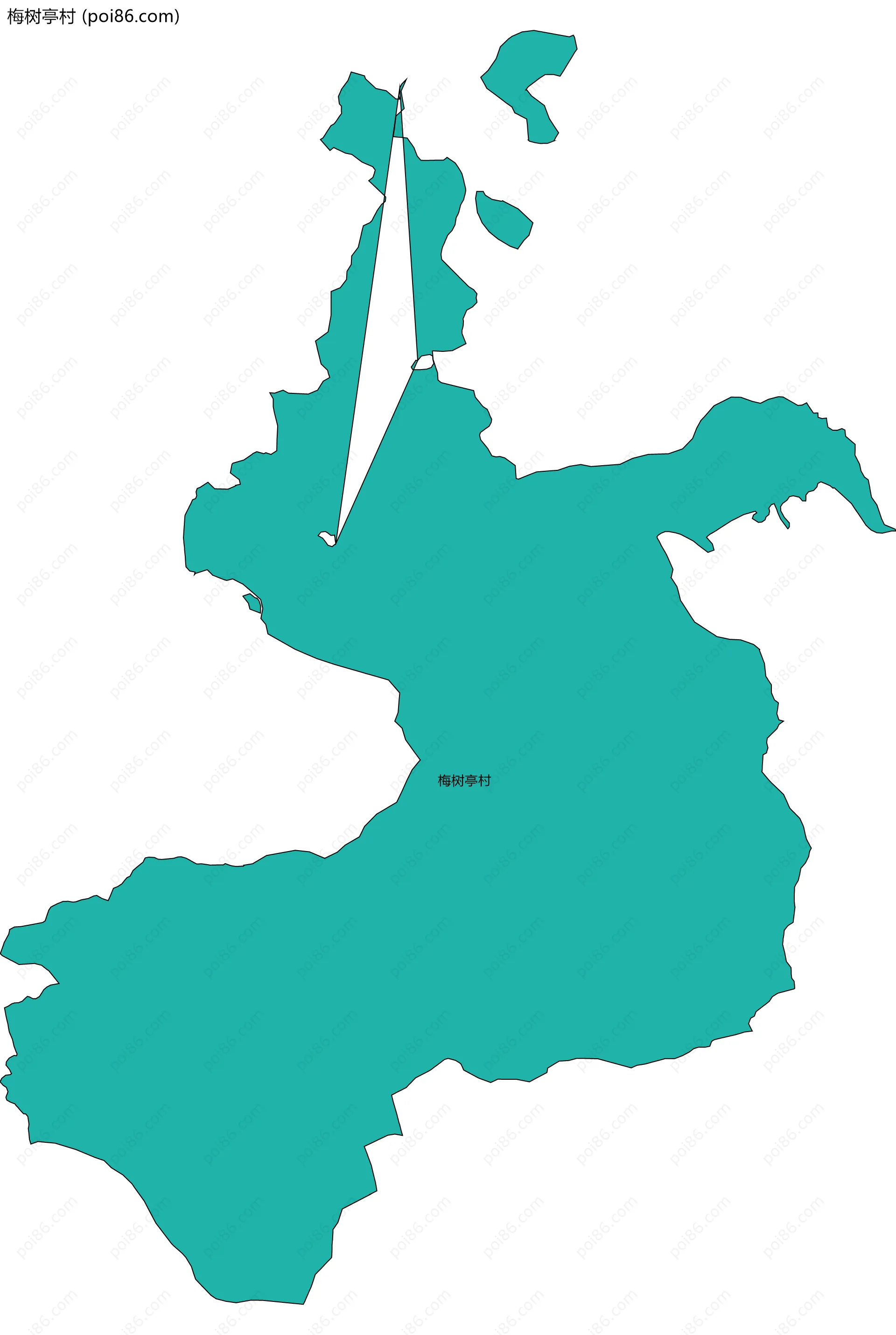 梅树亭村边界地图