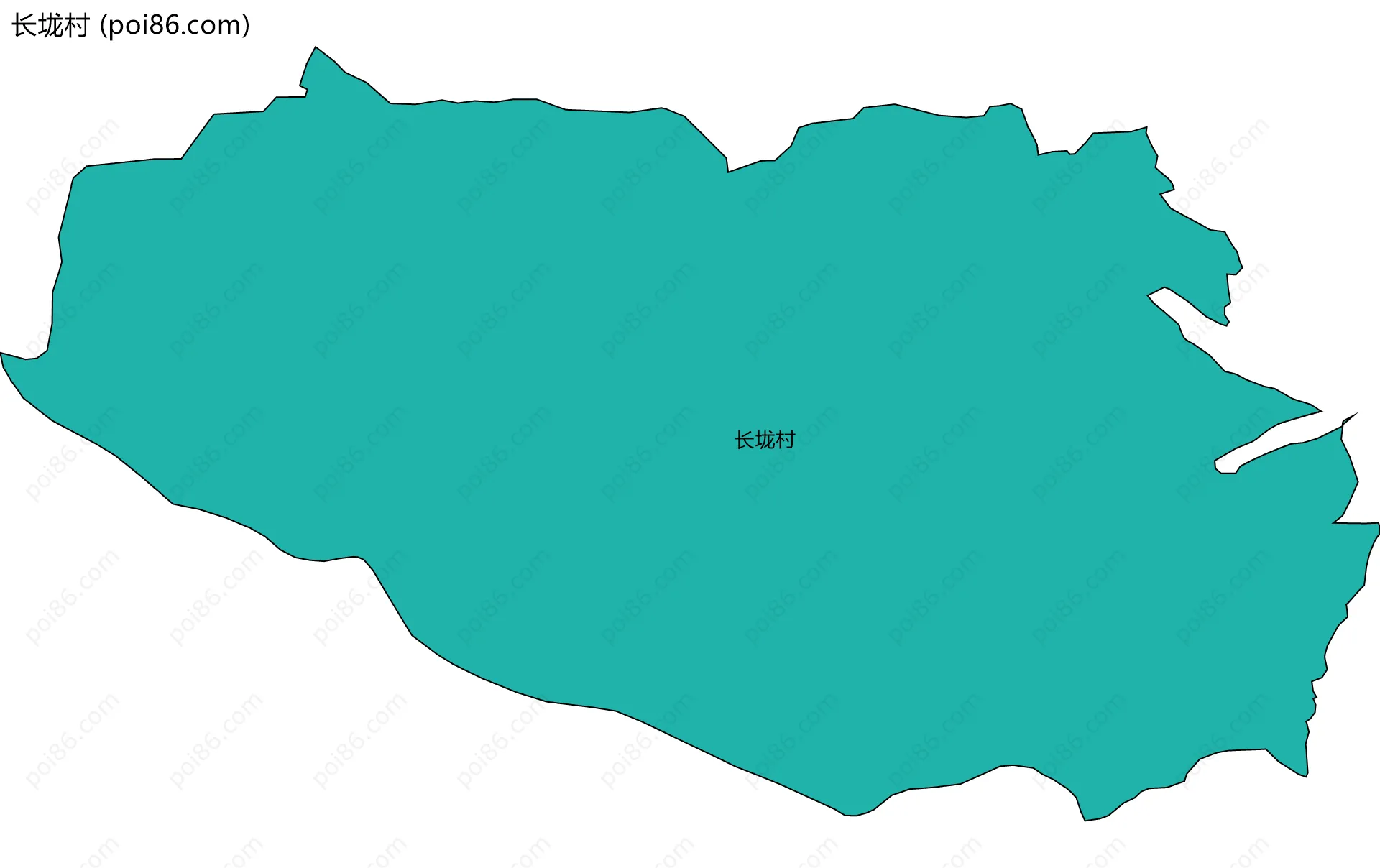 长垅村边界地图