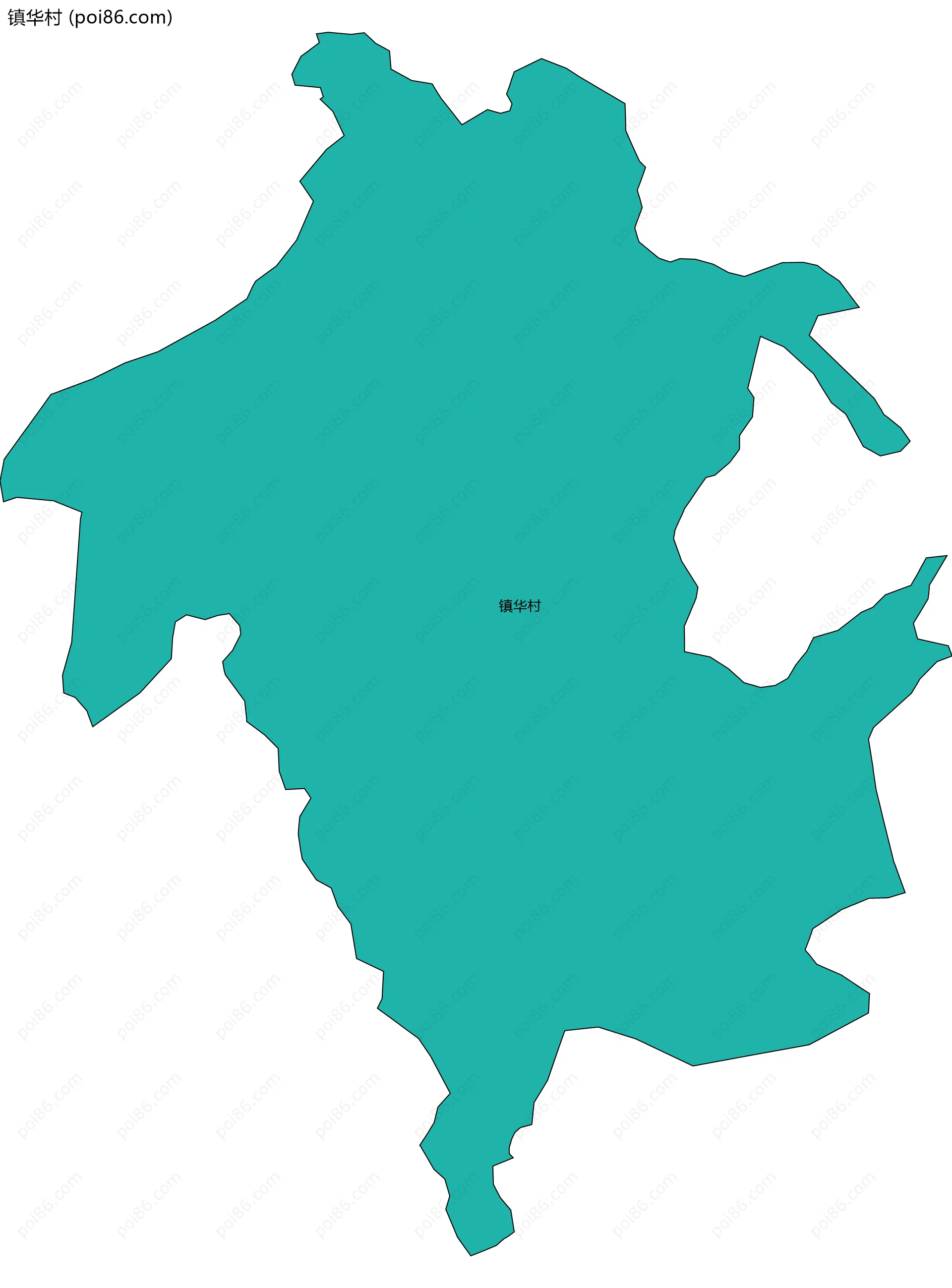 镇华村边界地图