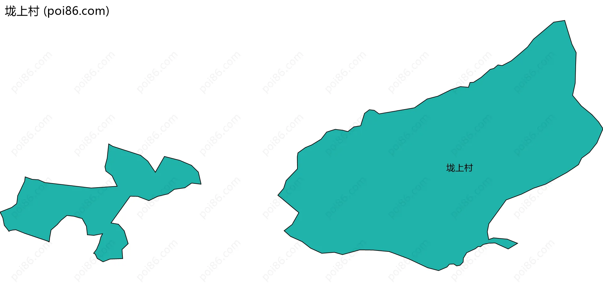 垅上村边界地图