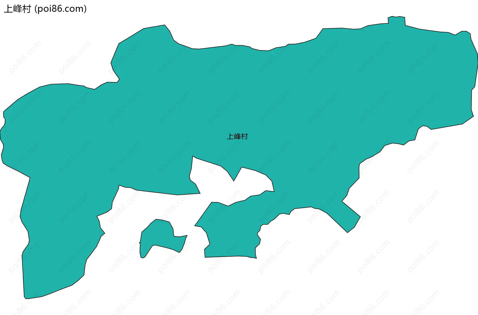 上峰村边界地图