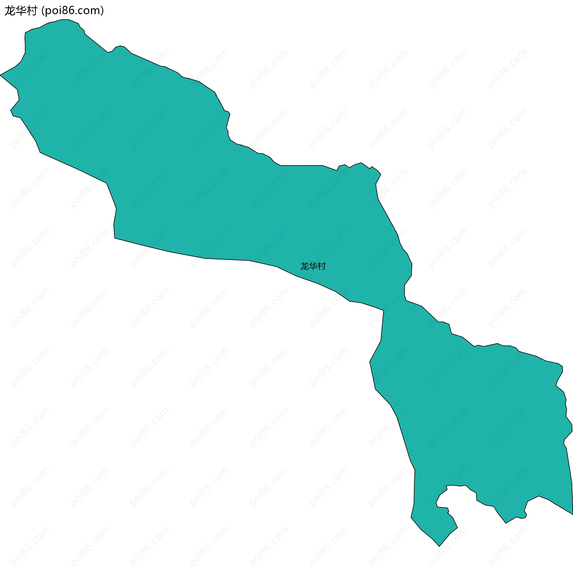 龙华村边界地图