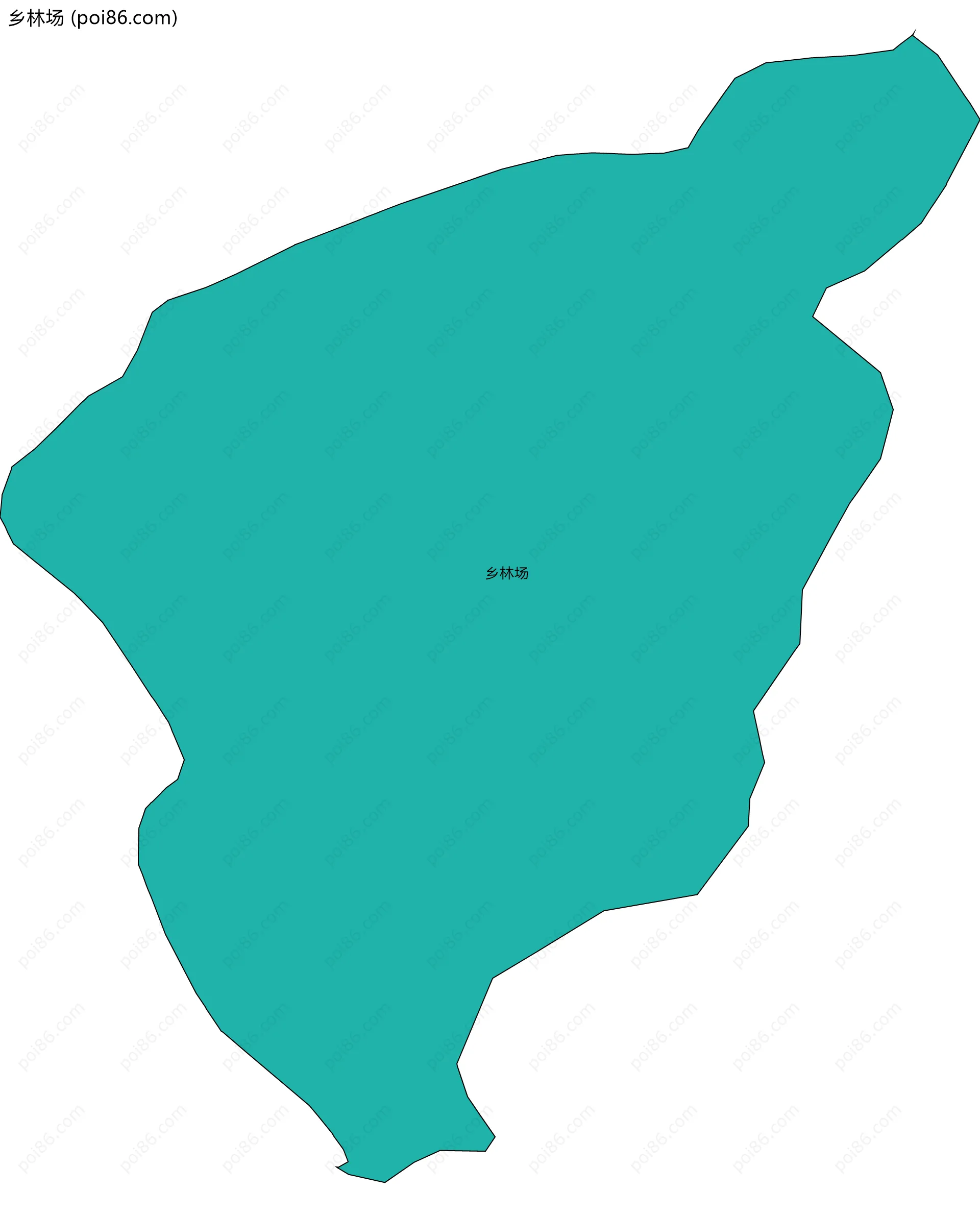 乡林场边界地图