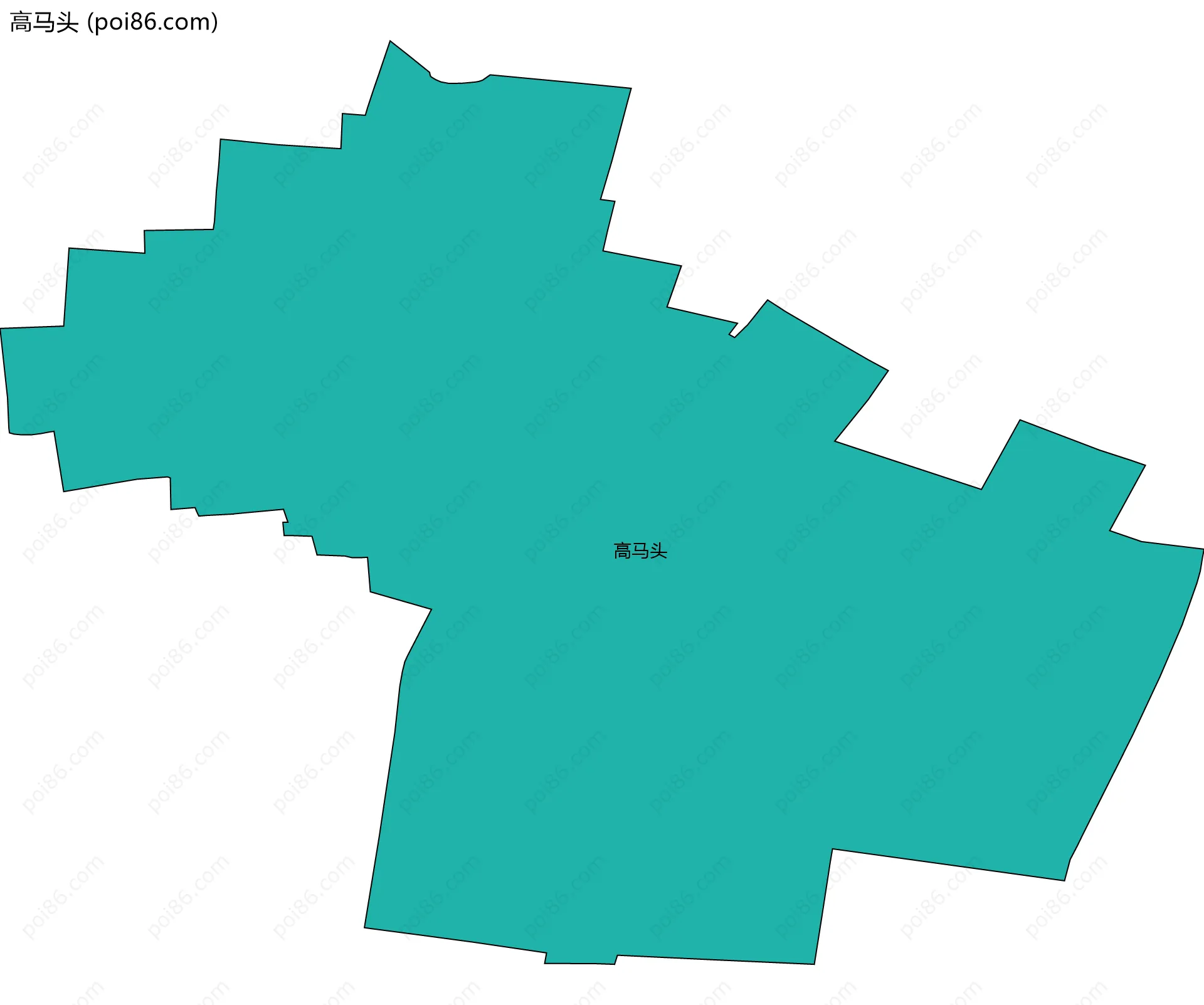 高马头边界地图