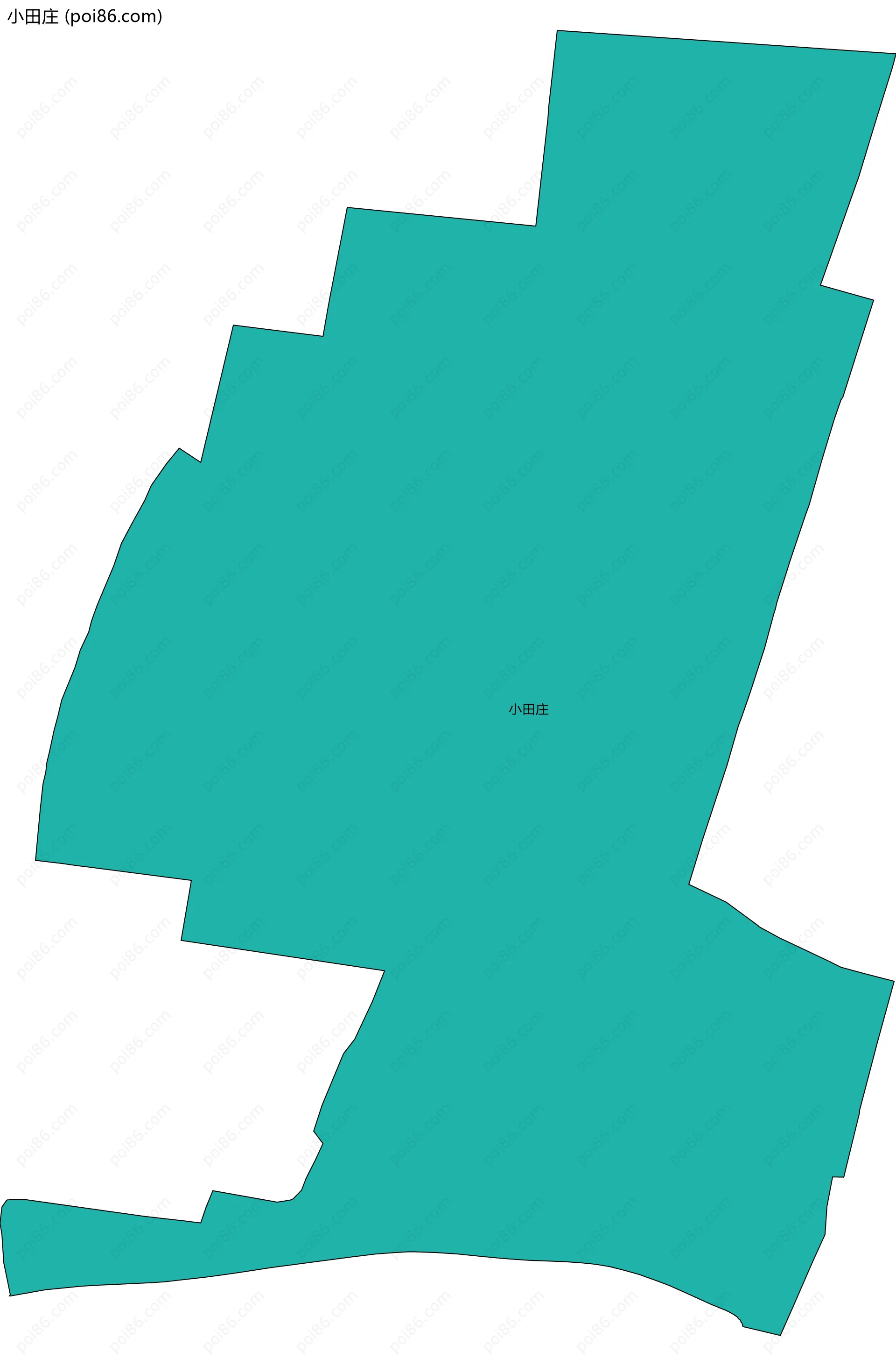 小田庄边界地图