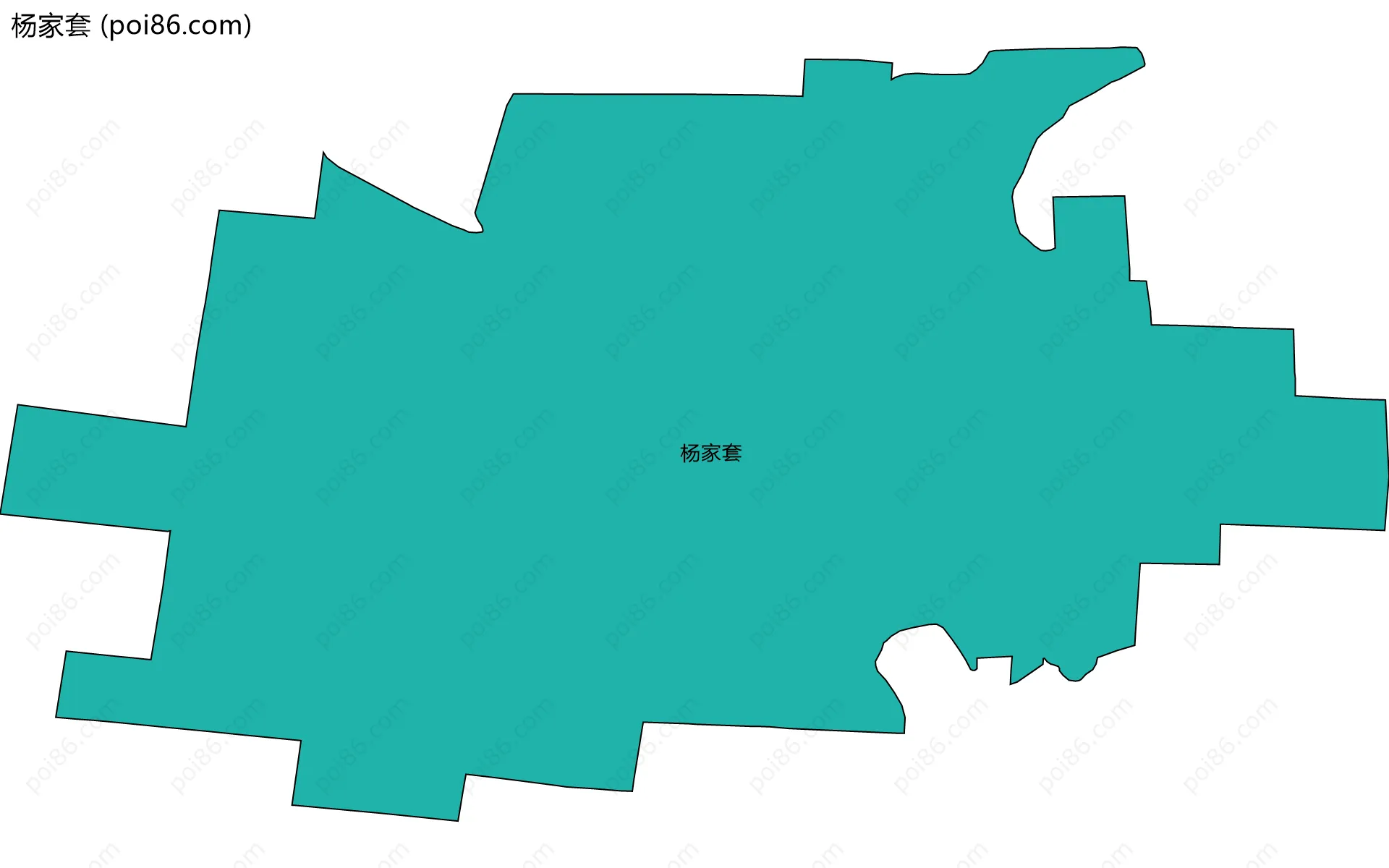 杨家套边界地图