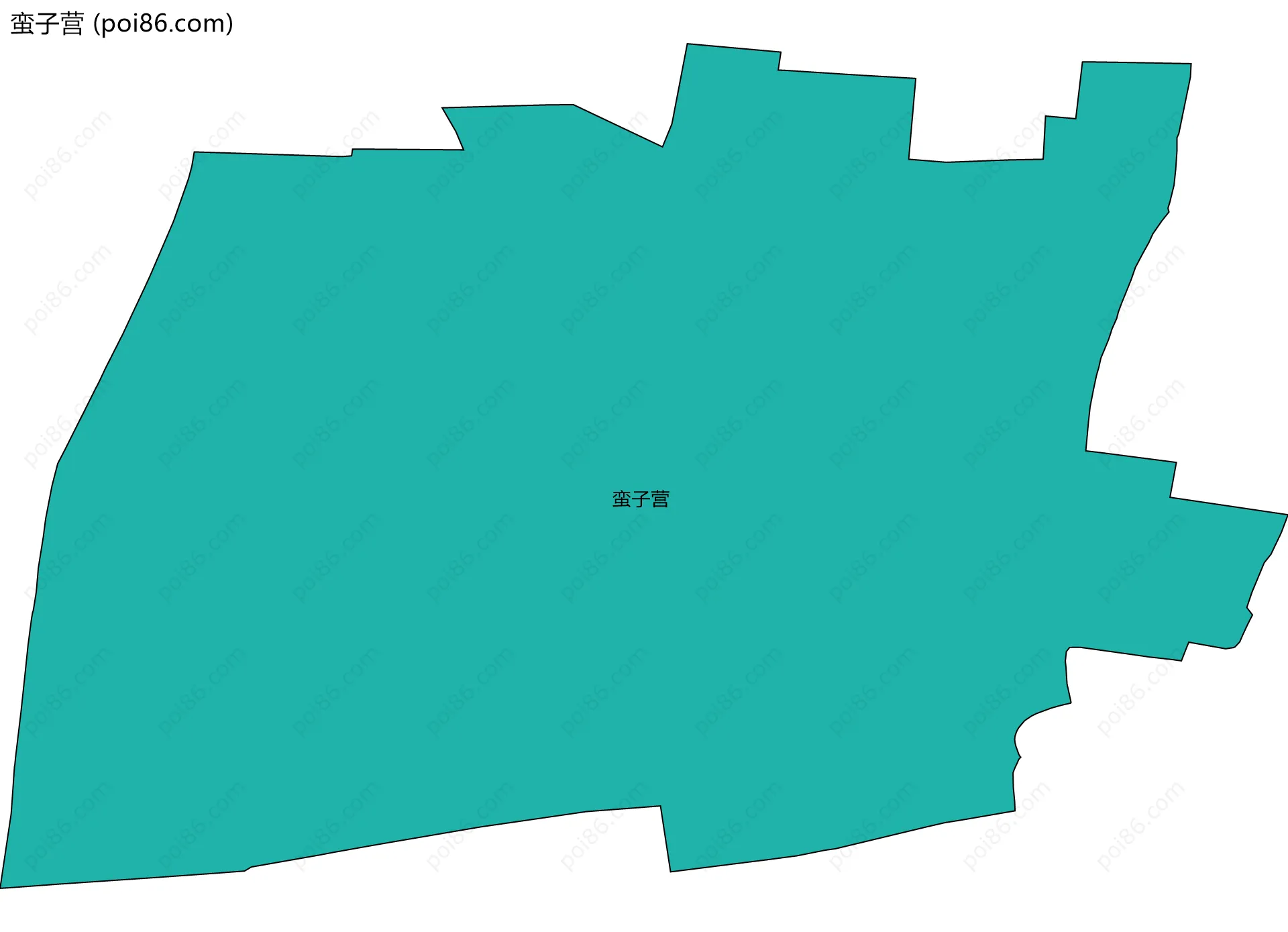 蛮子营边界地图