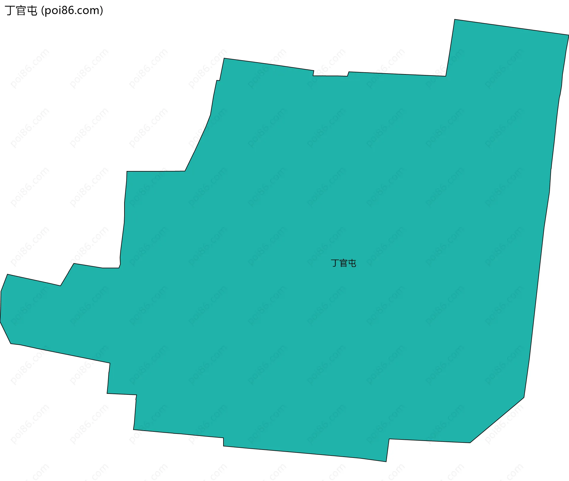 丁官屯边界地图