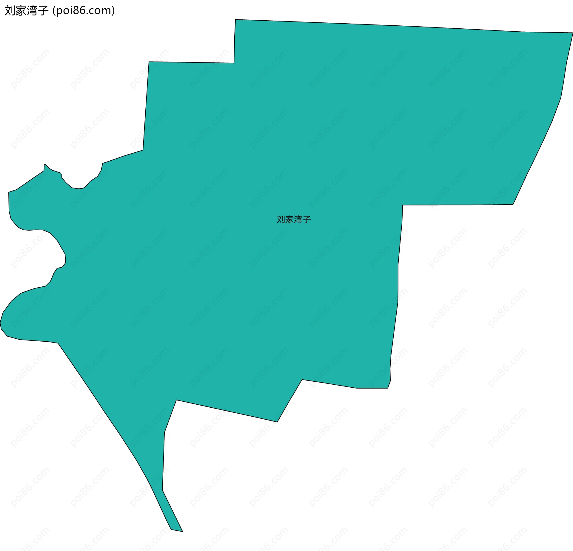 刘家湾子边界地图