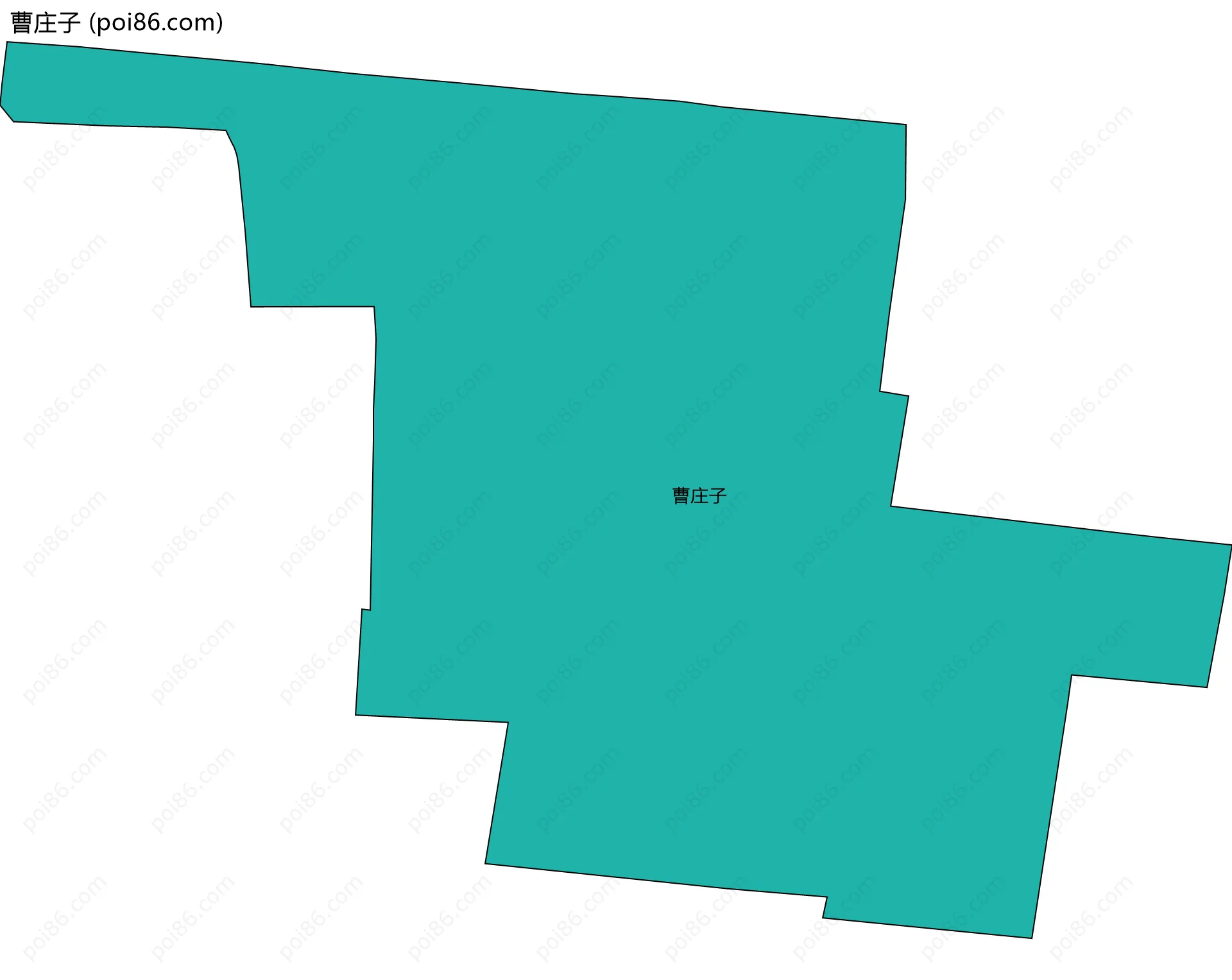 曹庄子边界地图