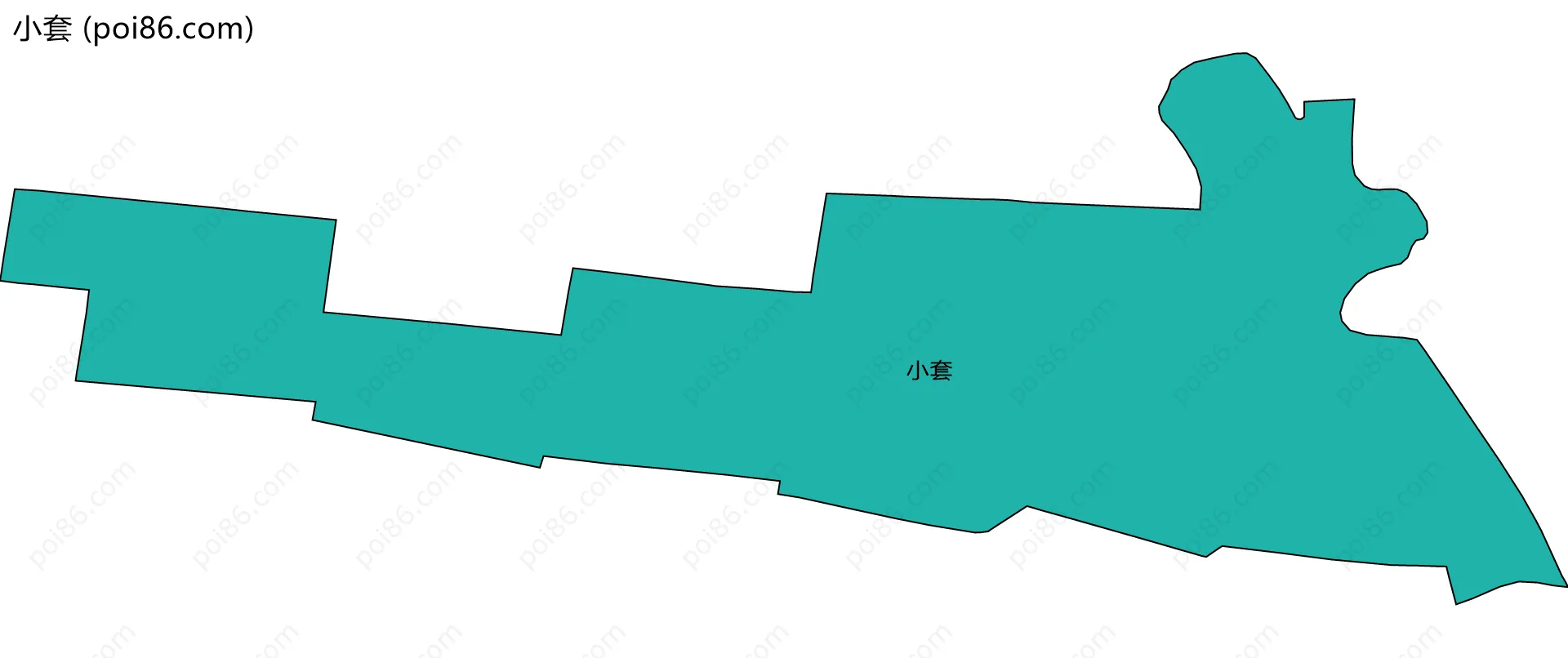 小套边界地图