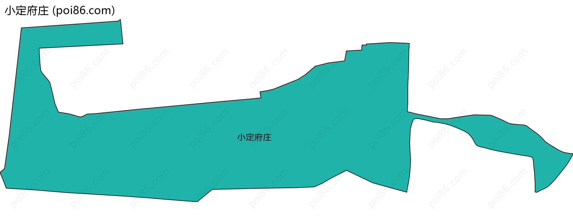 小定府庄边界地图