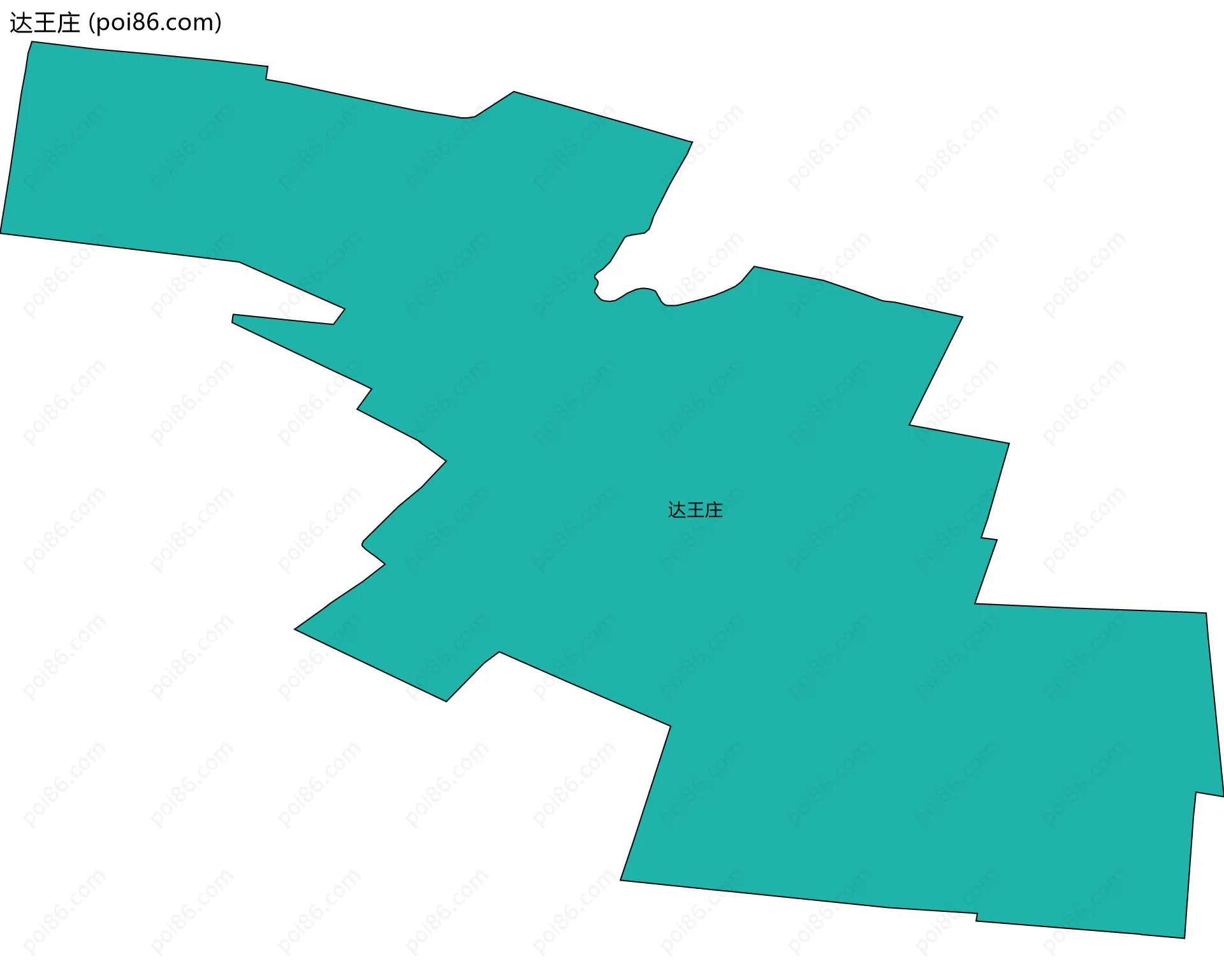 达王庄边界地图