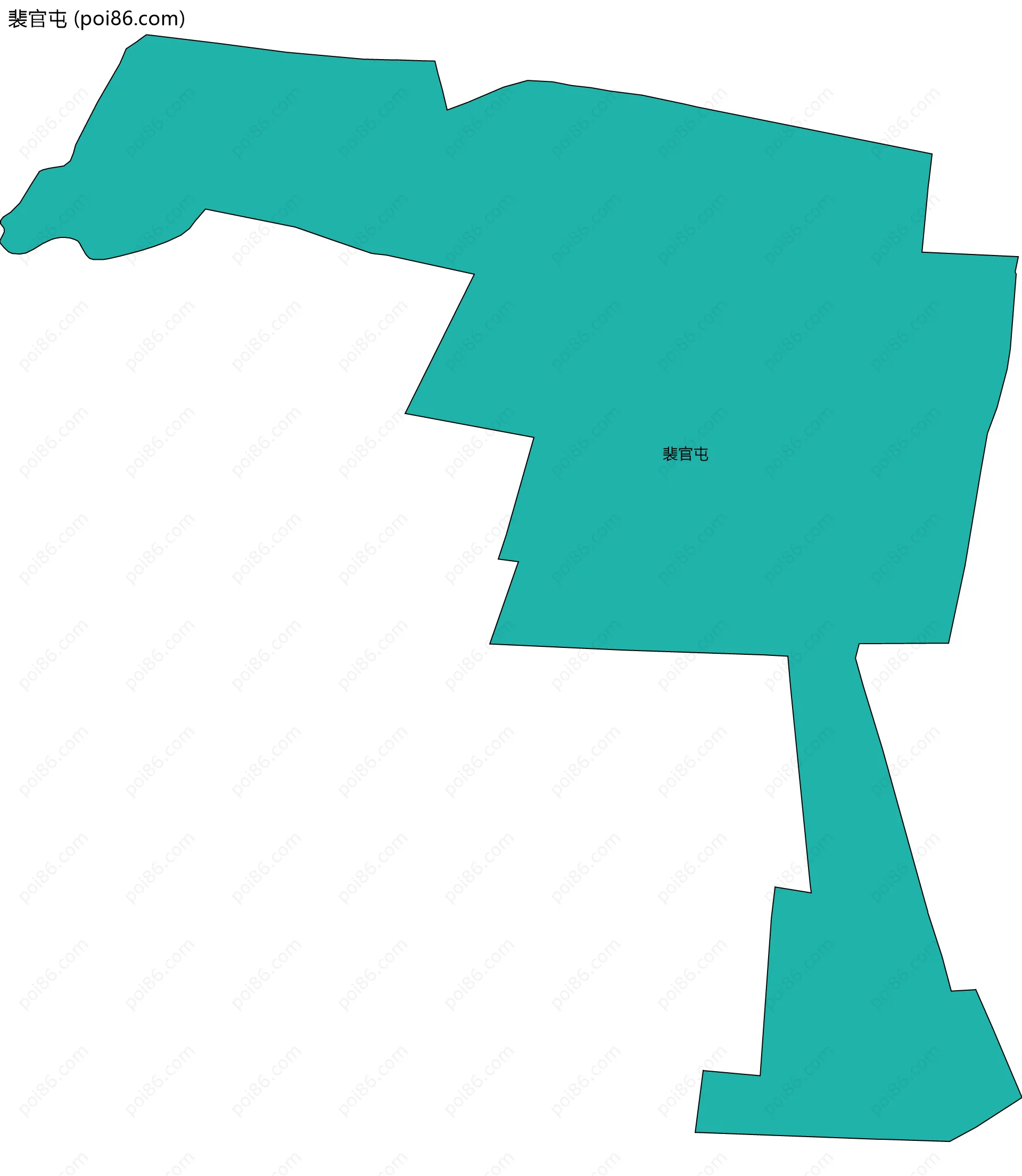 裴官屯边界地图