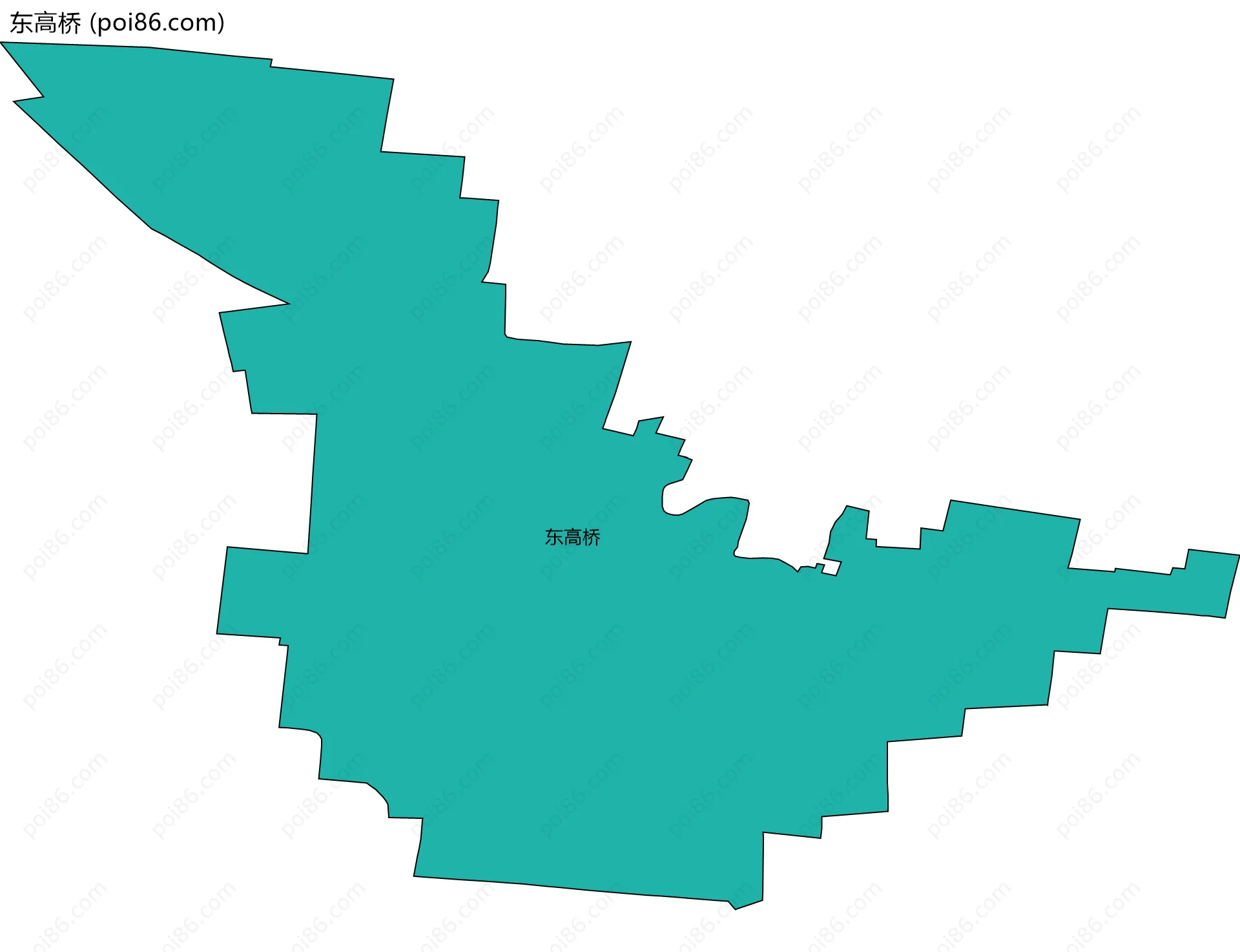 东高桥边界地图