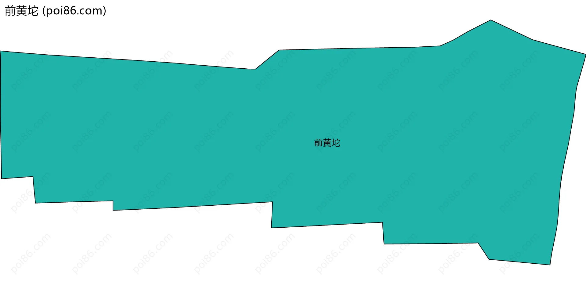 前黄坨边界地图