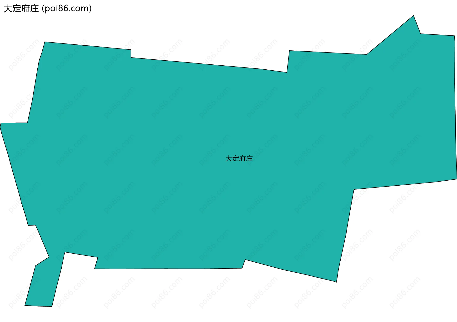 大定府庄边界地图