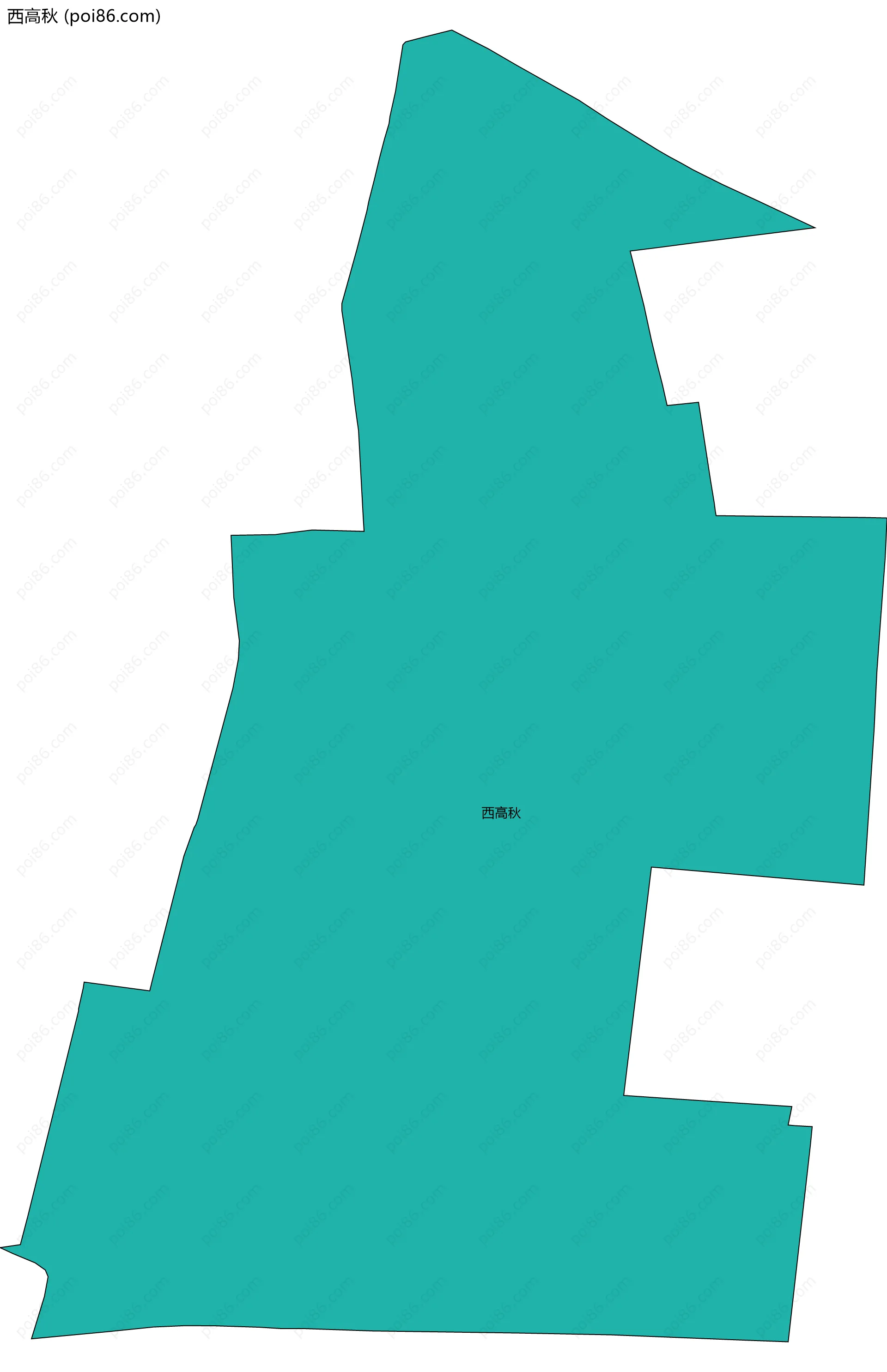 西高秋边界地图