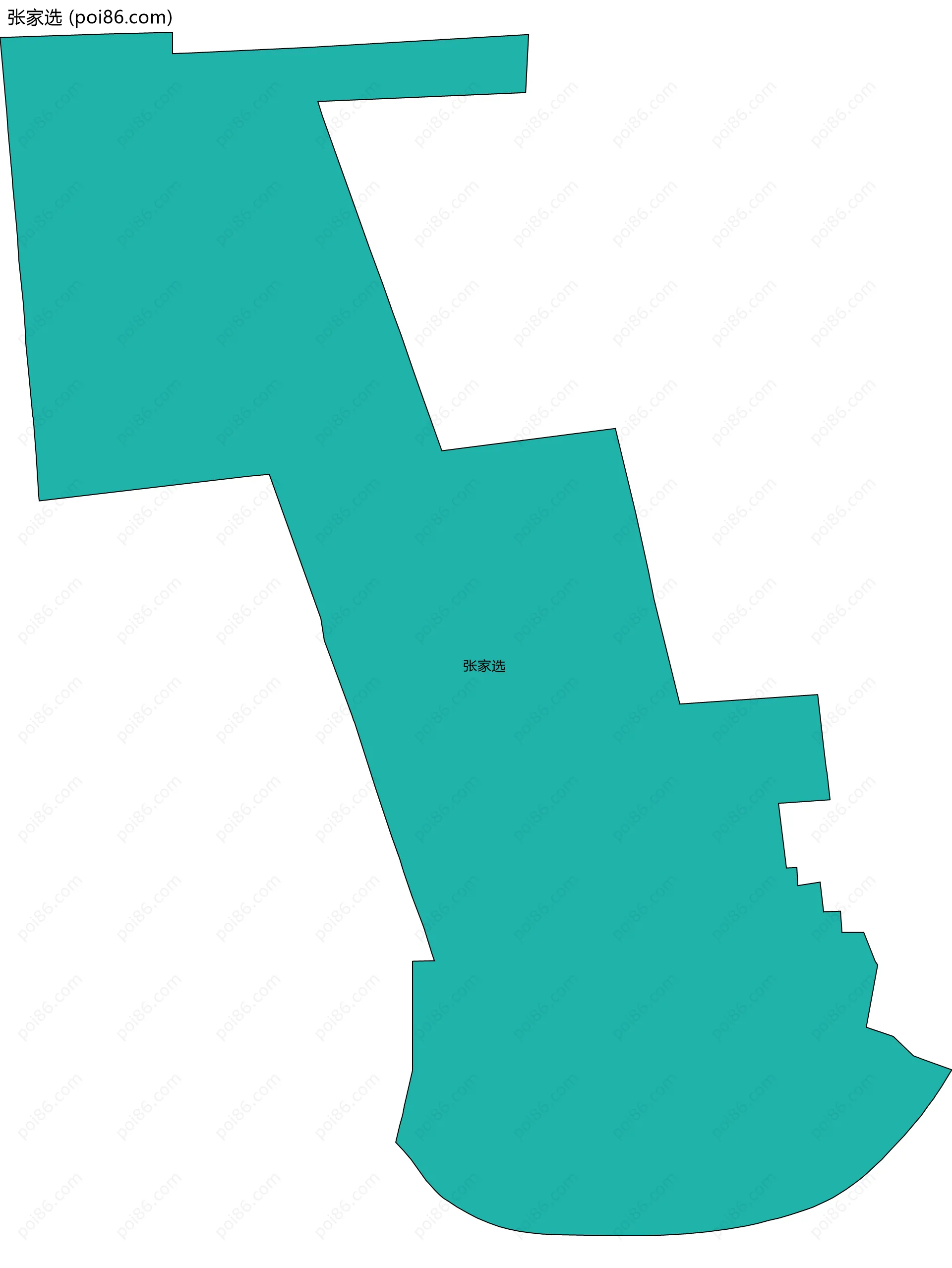 张家选边界地图