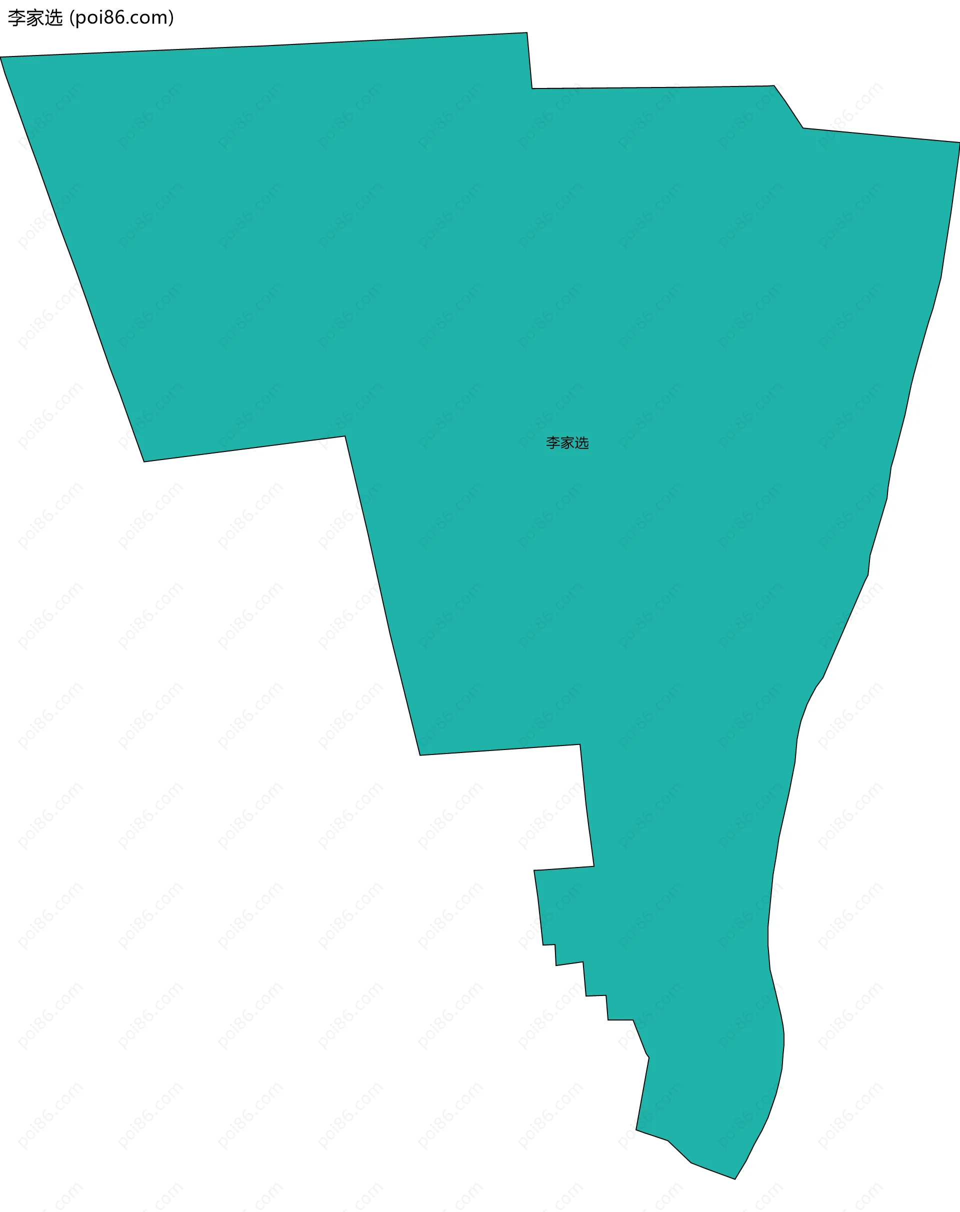 李家选边界地图