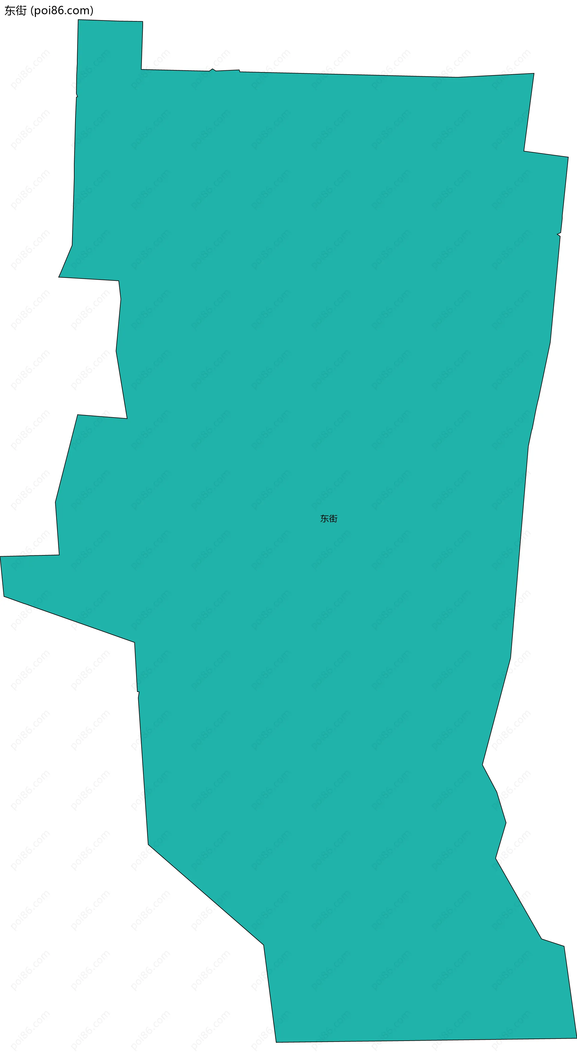 东街边界地图