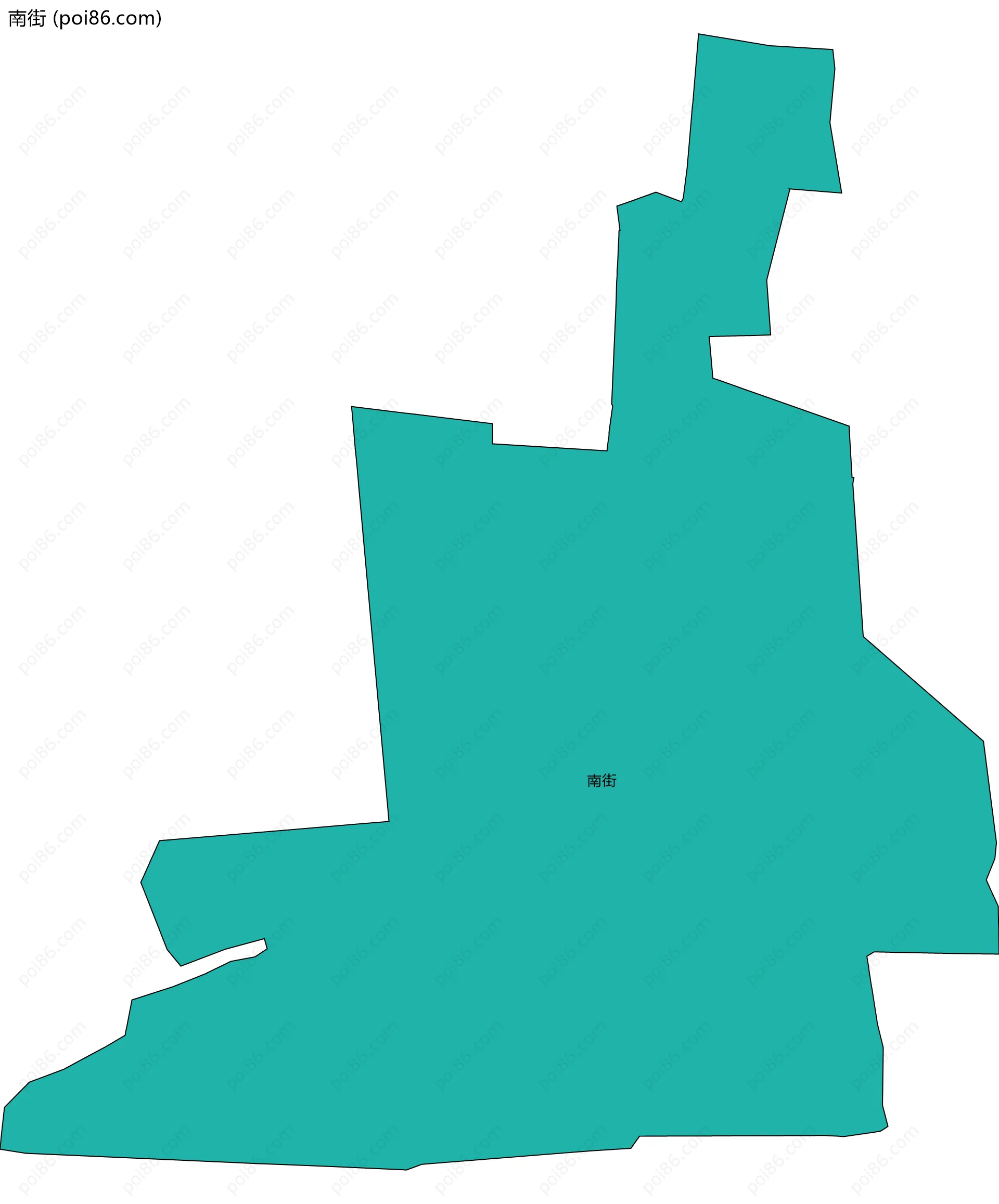 南街边界地图