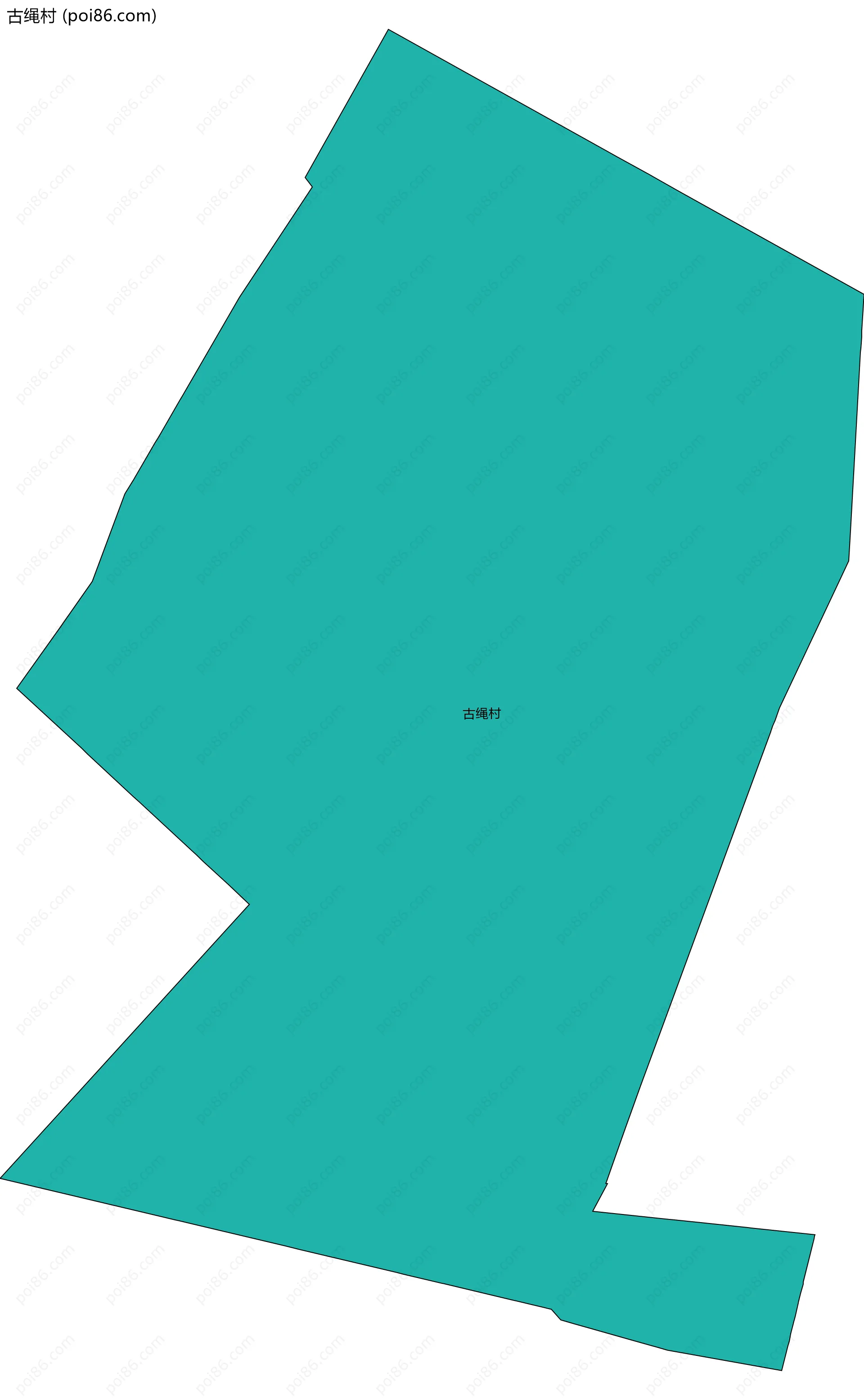 古绳村边界地图