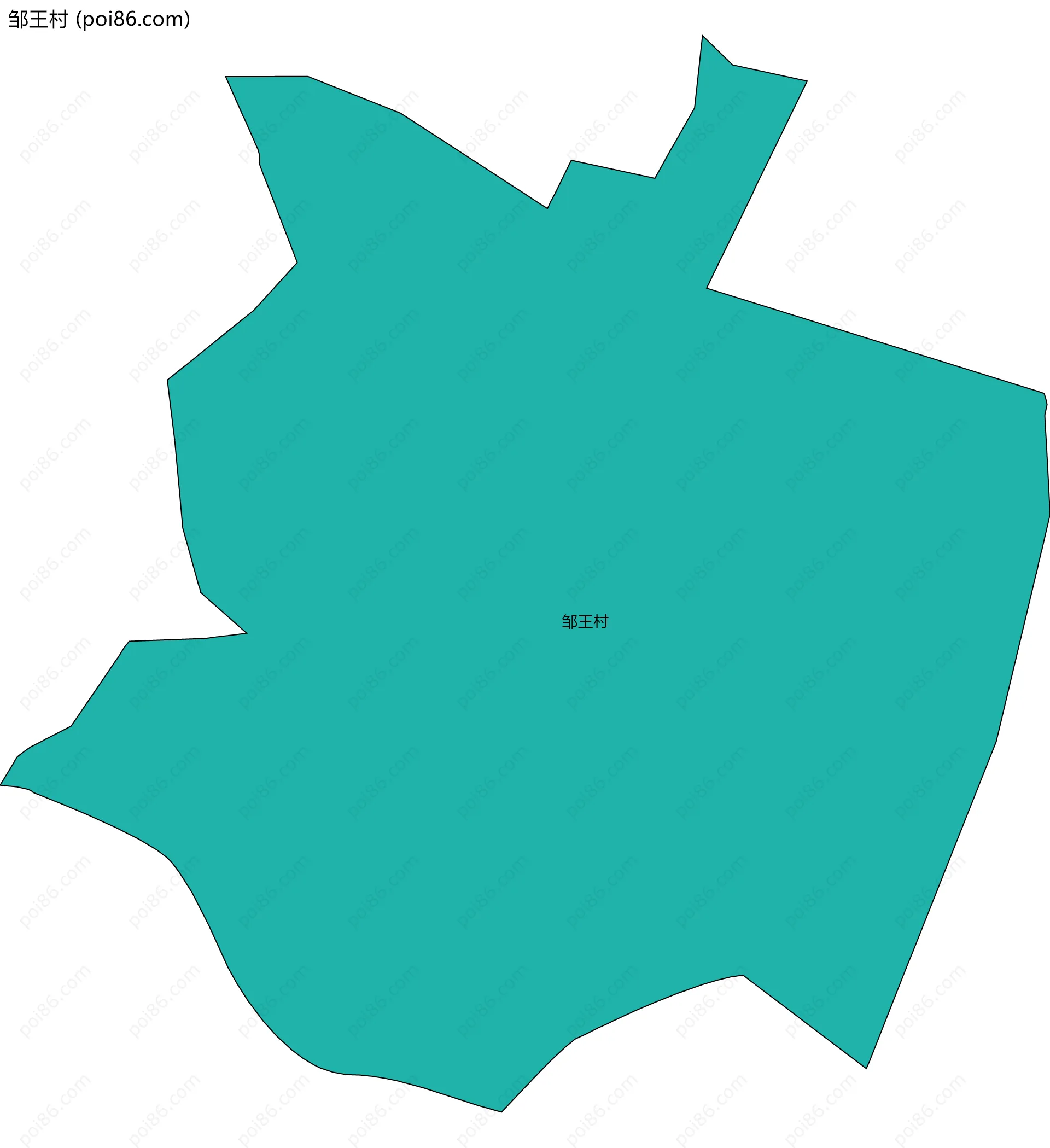 邹王村边界地图