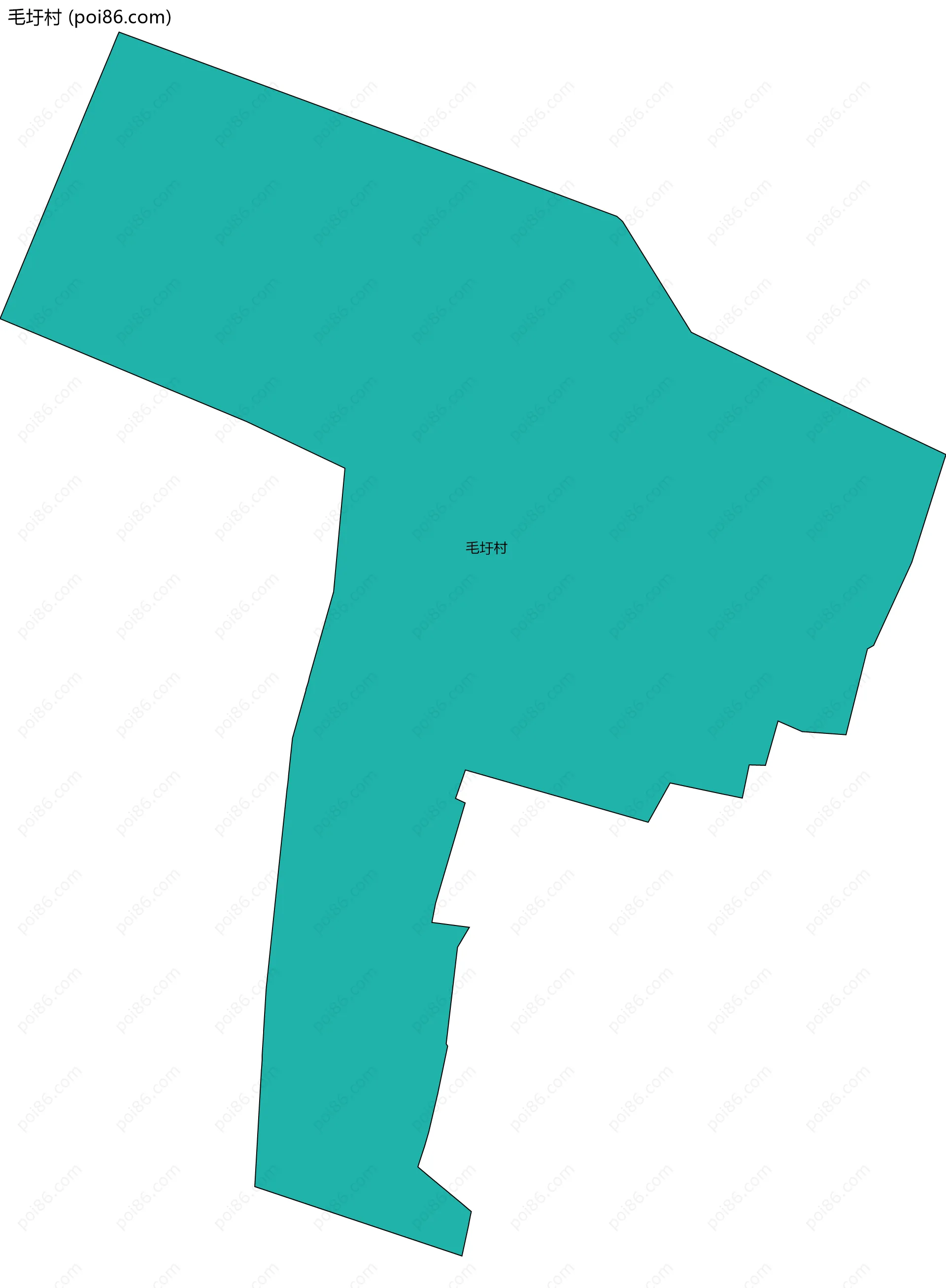 毛圩村边界地图