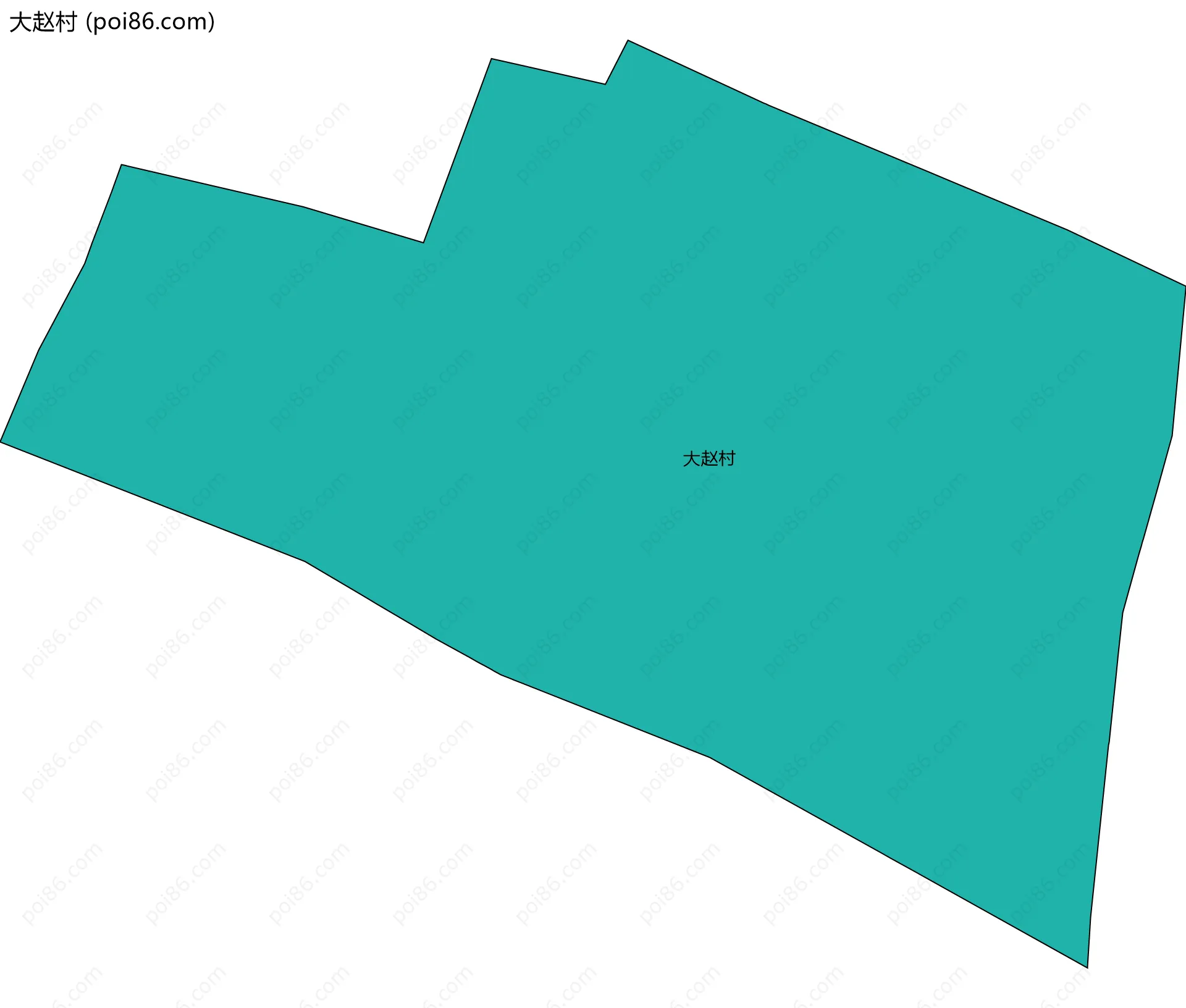 大赵村边界地图