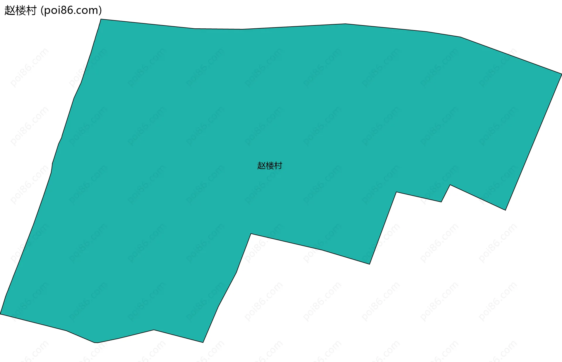 赵楼村边界地图