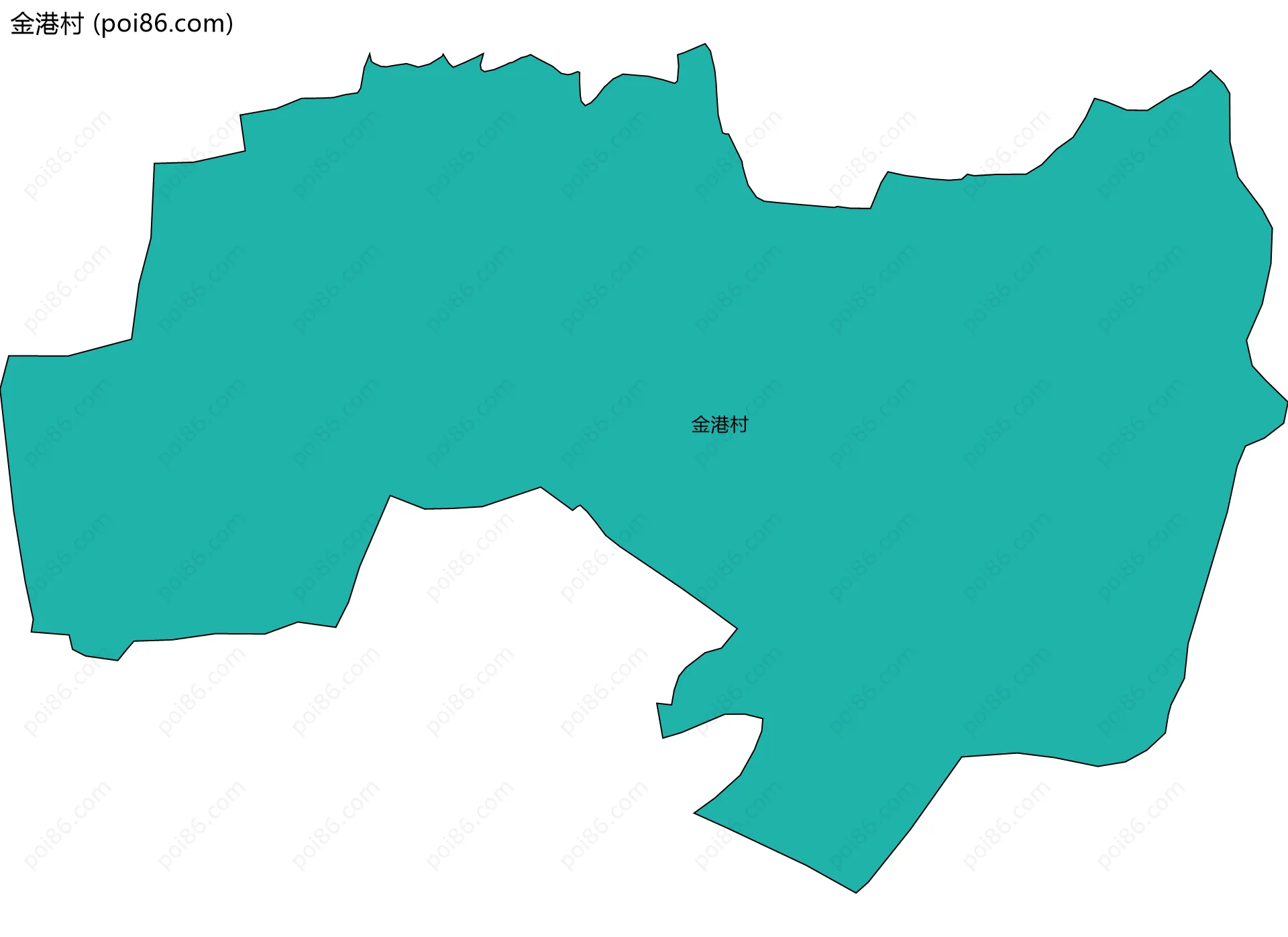金港村边界地图