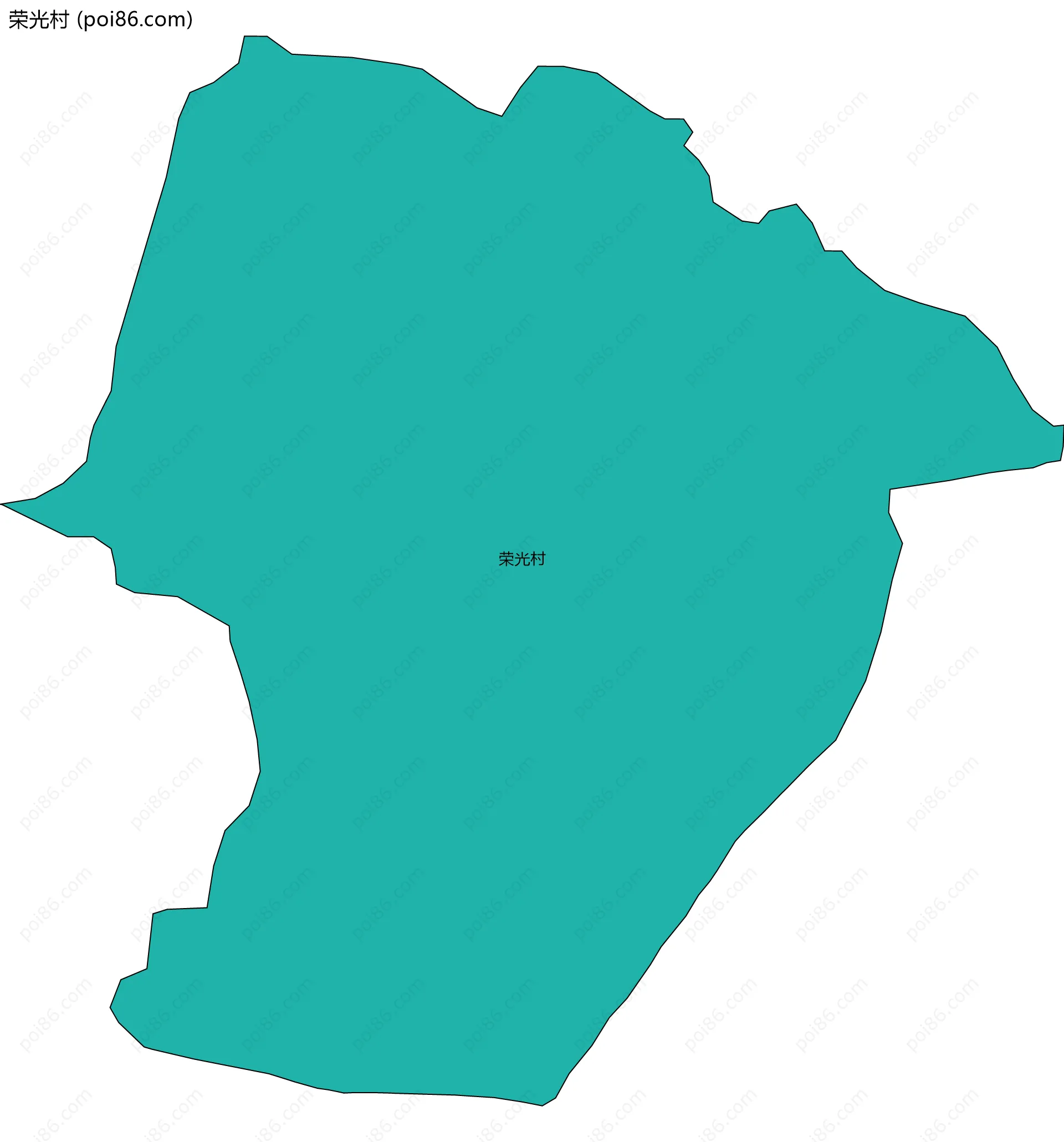 荣光村边界地图