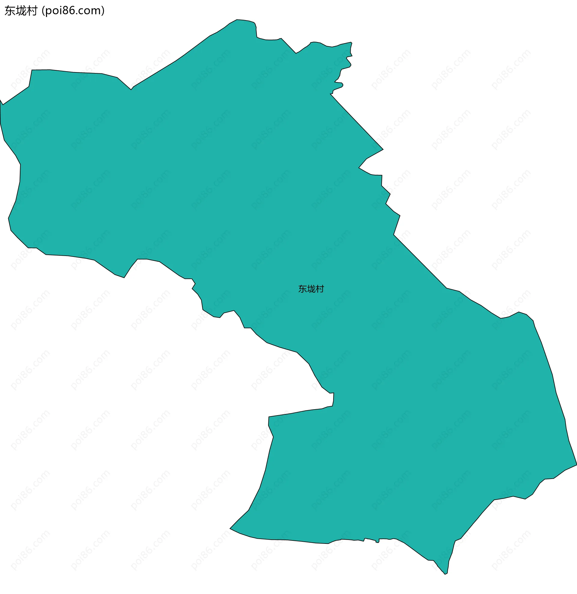 东垅村边界地图