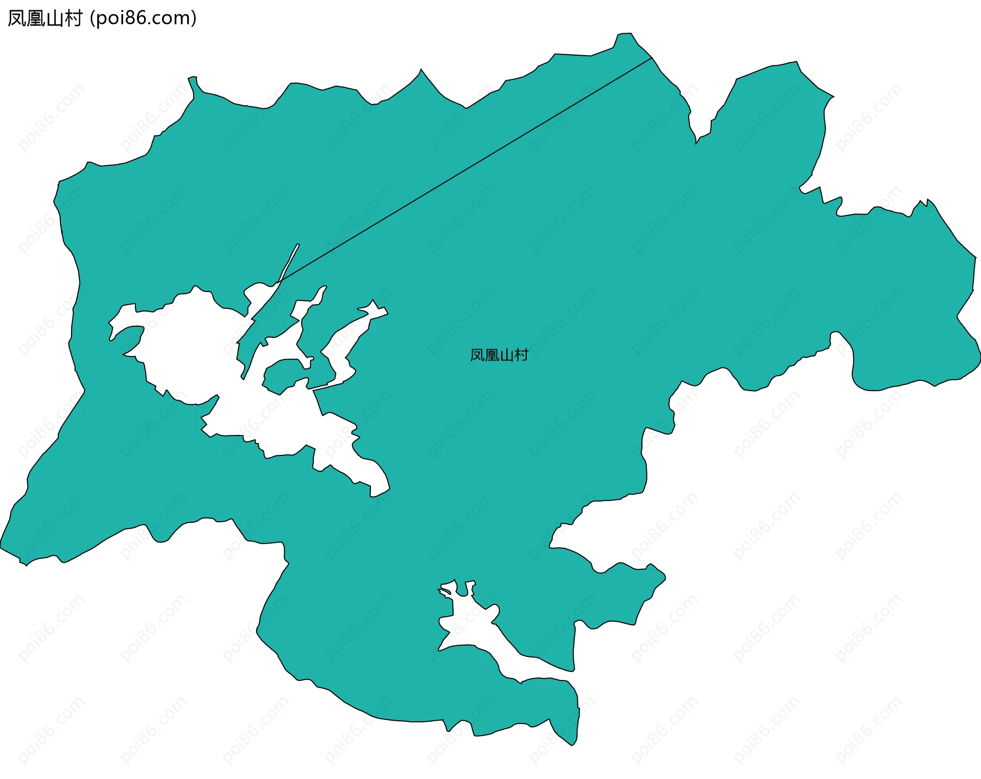 凤凰山村边界地图