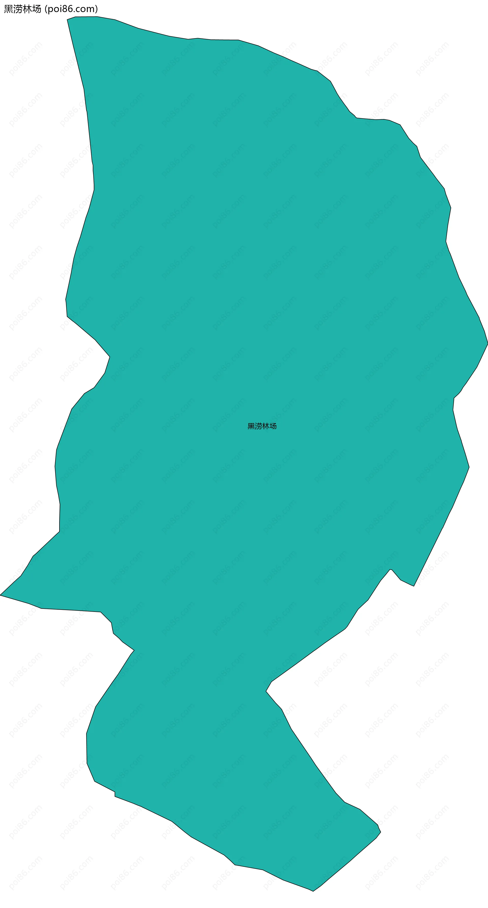 黑涝林场边界地图