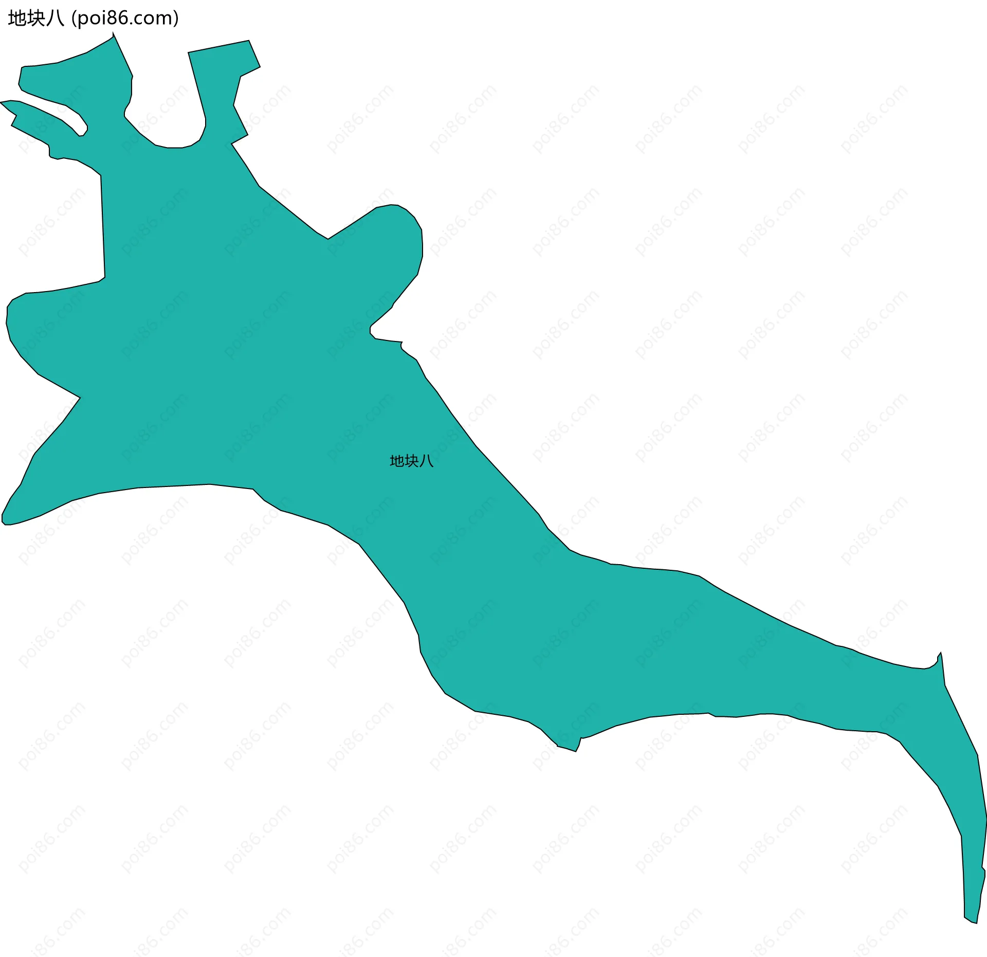 地块八边界地图