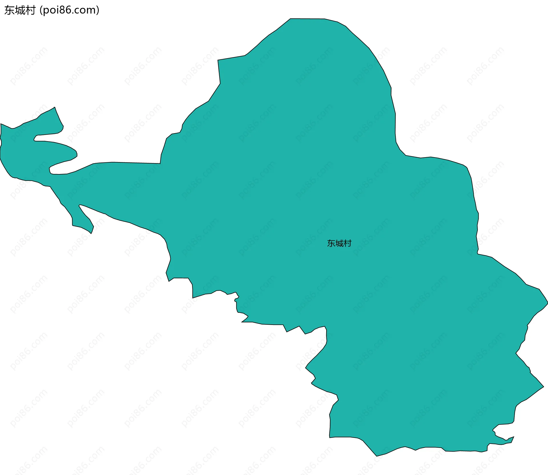 东城村边界地图