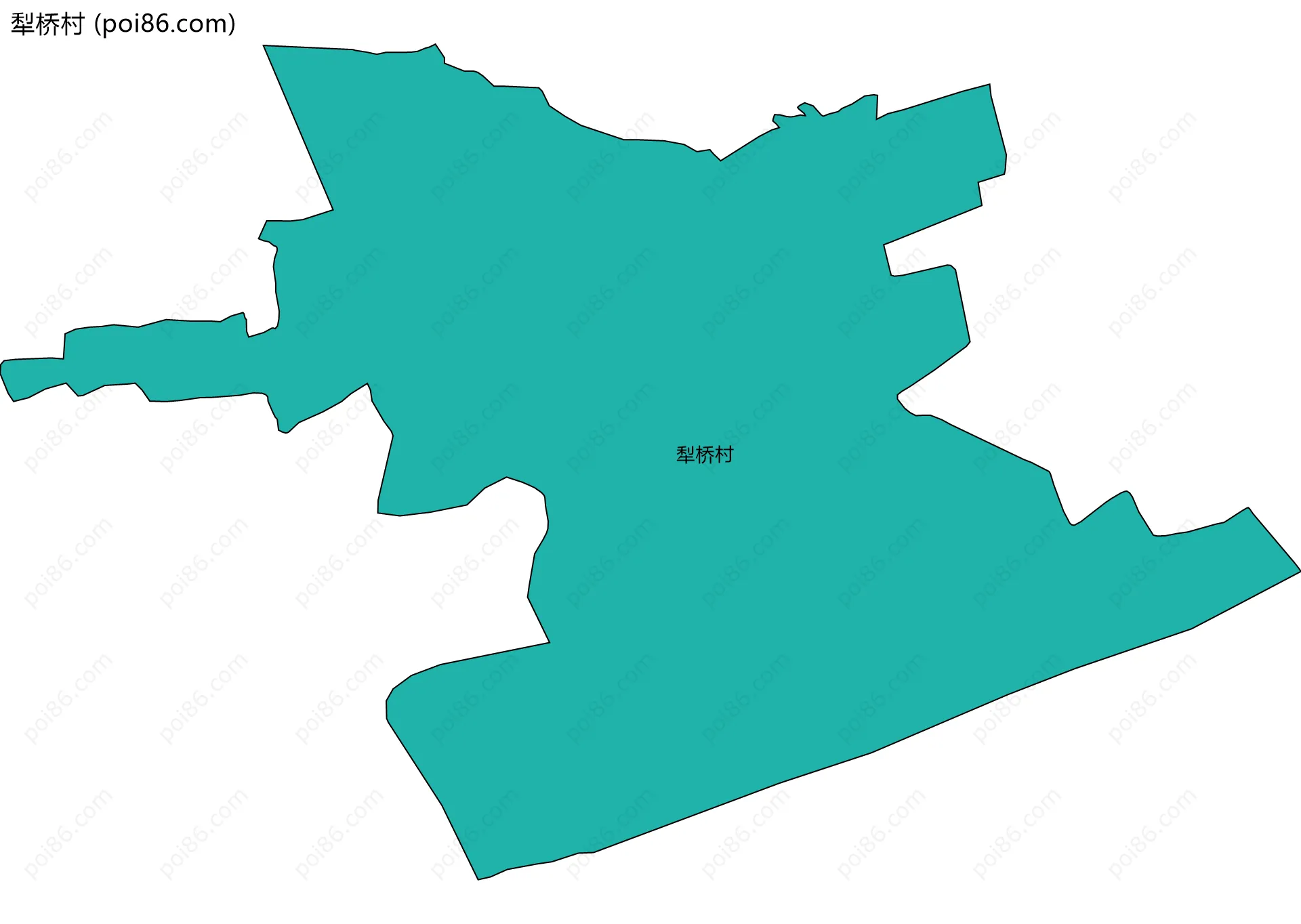 犁桥村边界地图