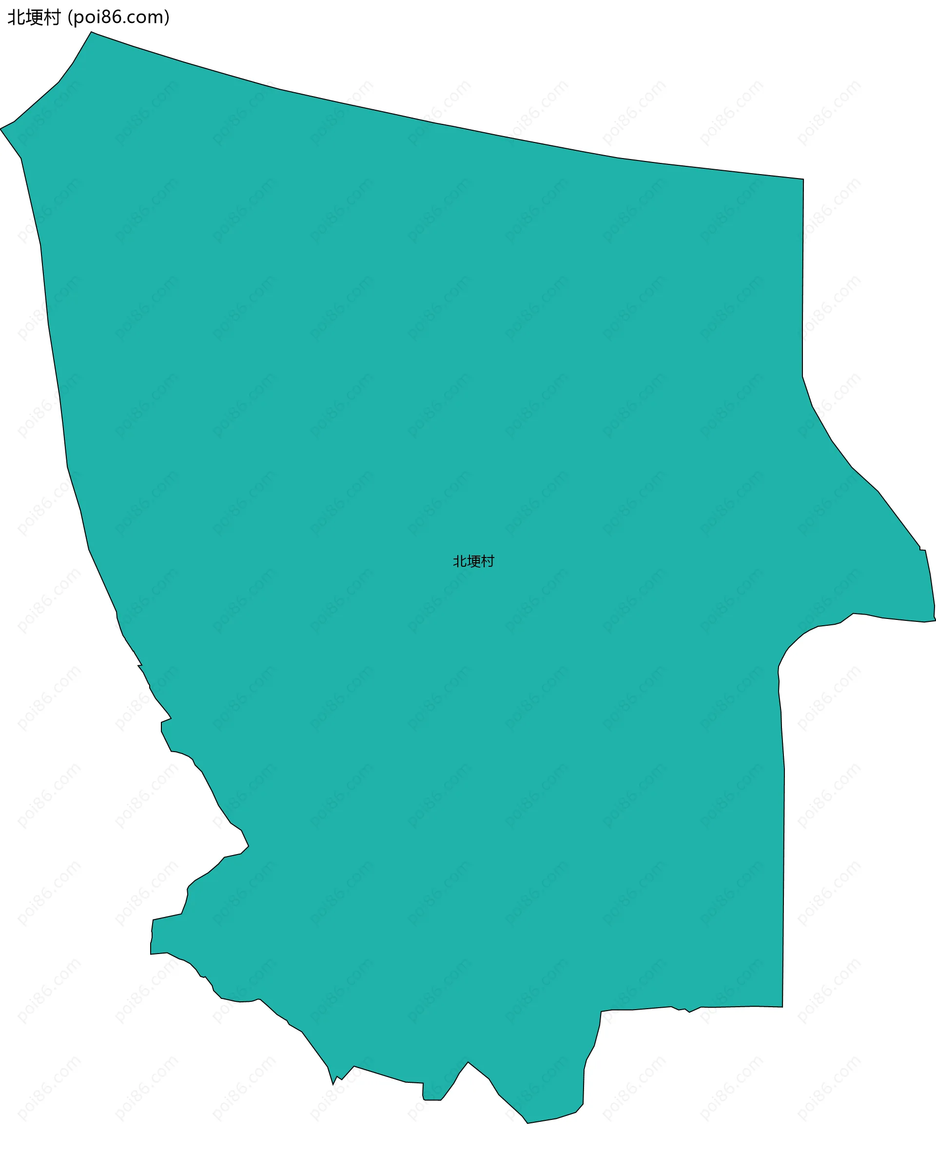 北埂村边界地图